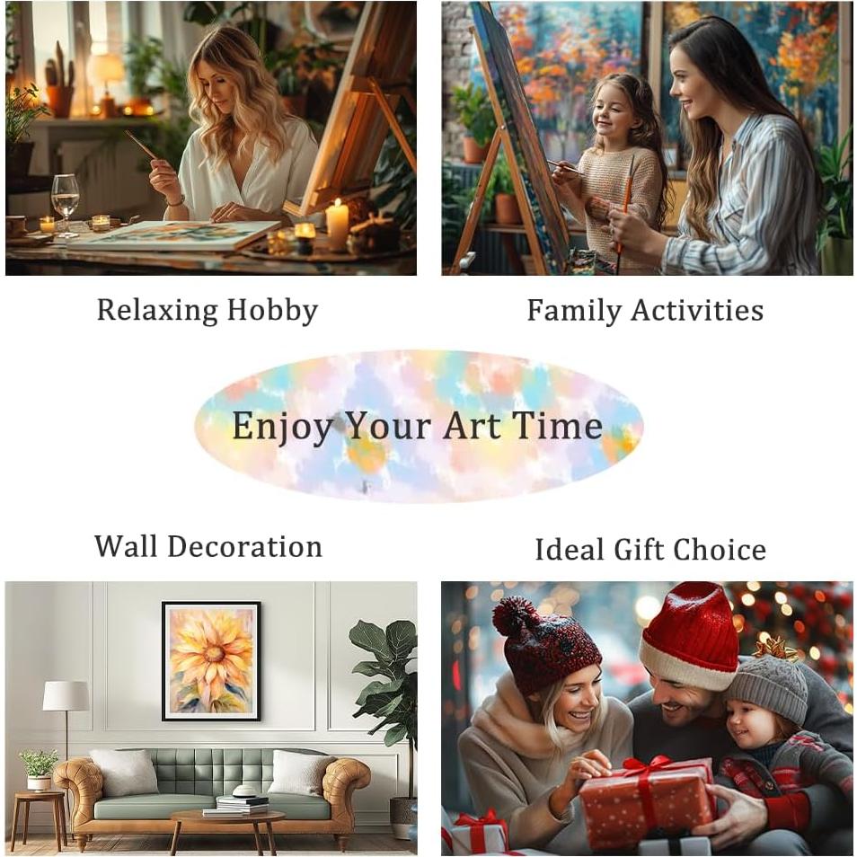 Kit de Pintar por Números Natuyalo Libélula 30x30 cm Enmarcado