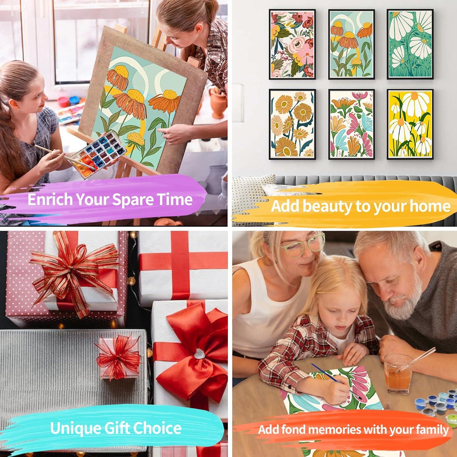 Kit de Pintura por Números YALKIN 20x30cm Acrílica Adultos