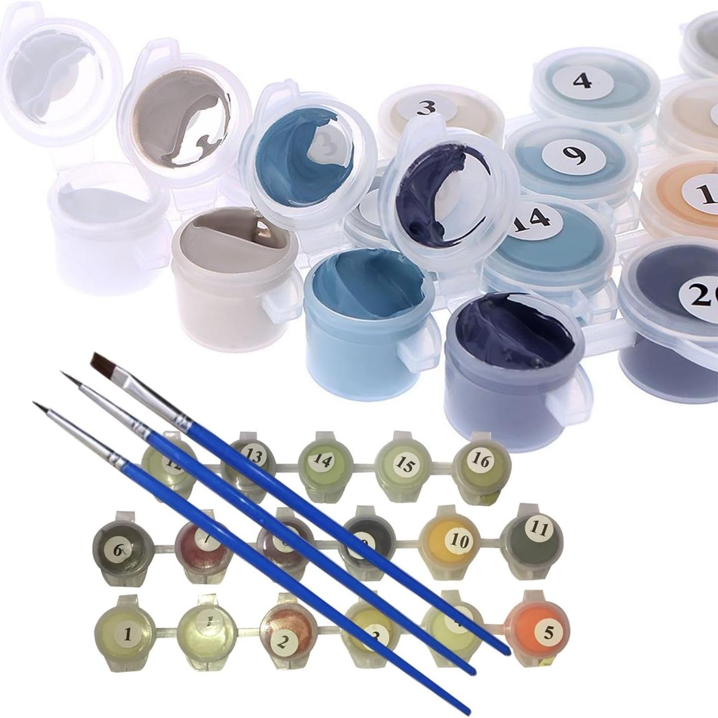 Kit de Pintar por Números Newsight 40x50 cm Acrílico Torre Eiffel