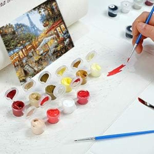 Kit de Pintar por Números Newsight 40x50 cm Acrílico Torre Eiffel