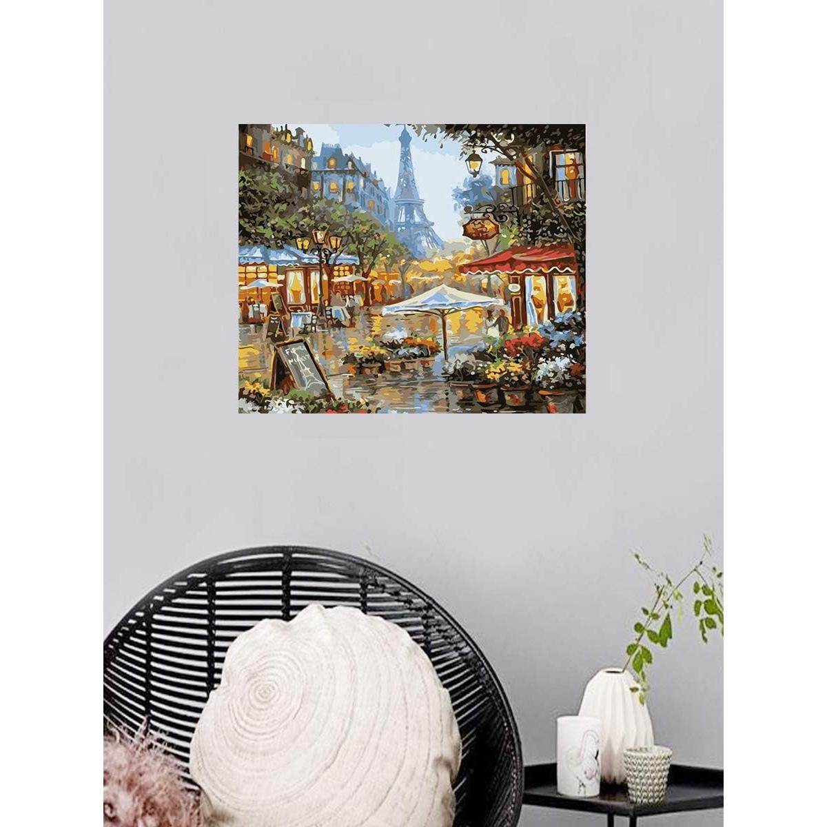 Kit de Pintar por Números Newsight 40x50 cm Acrílico Torre Eiffel