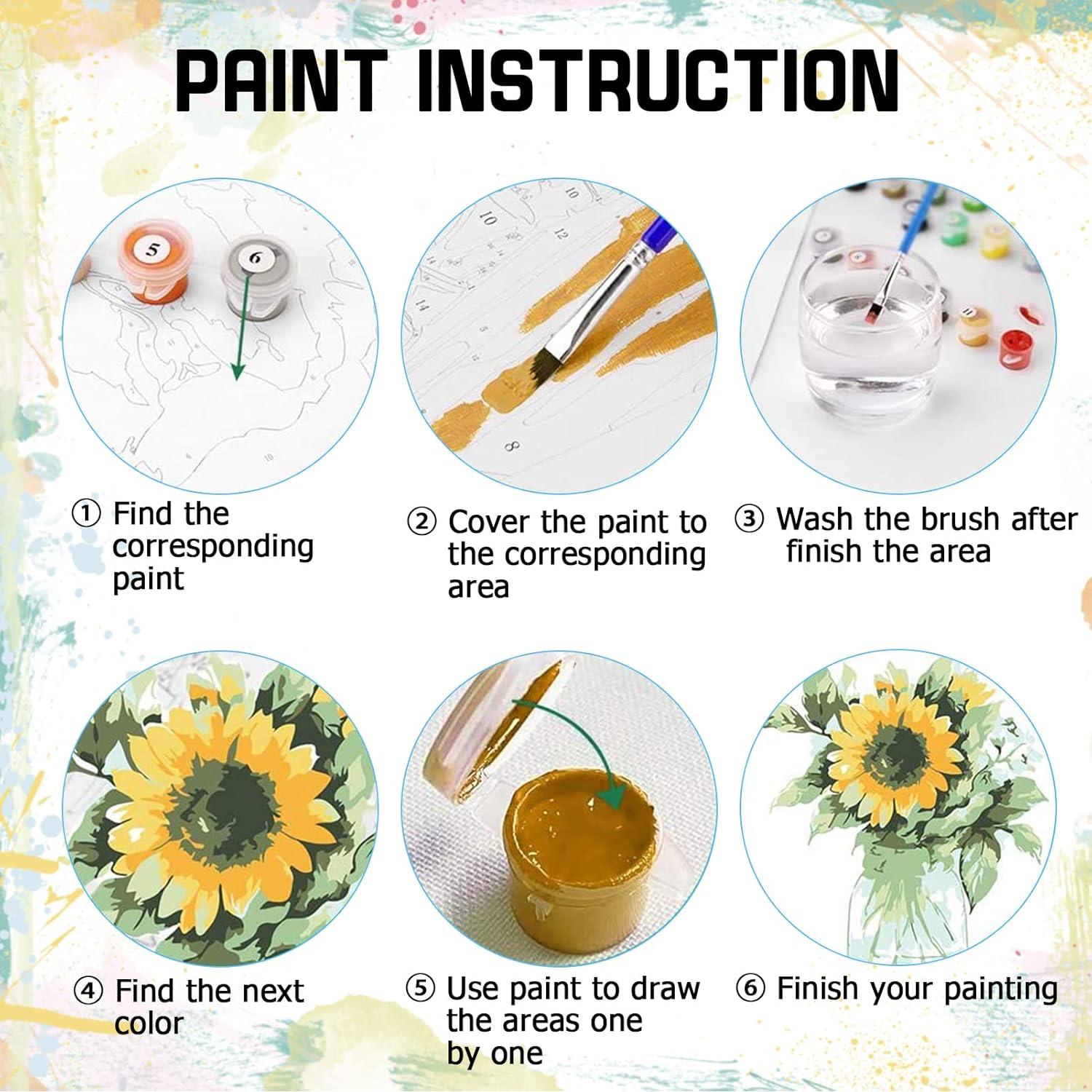 Kit de Pintura por Números Perycomly Adultos 40.6x50.8 cm