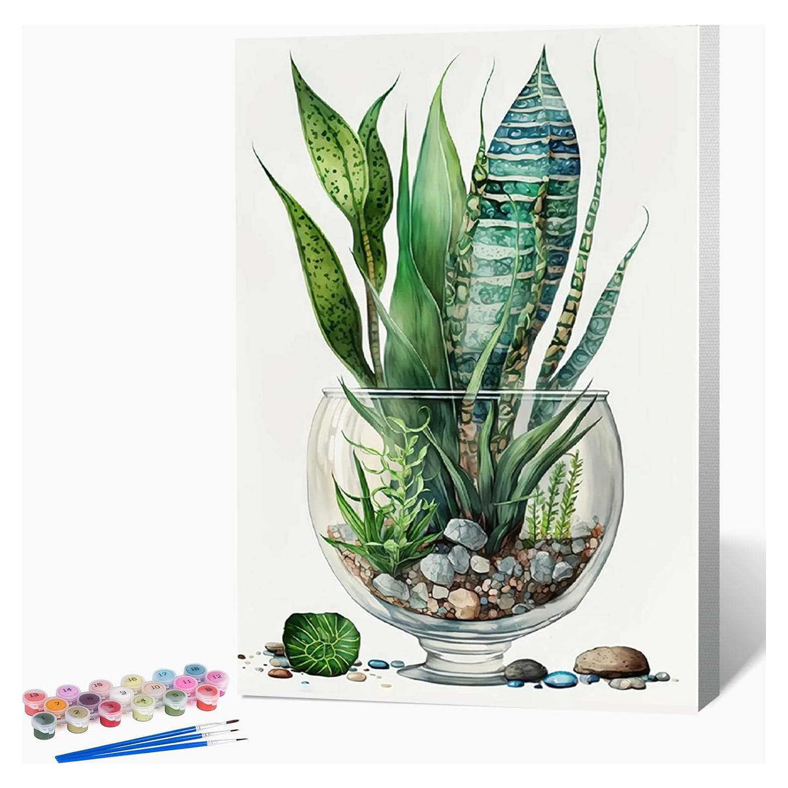 Kit de Pintura por Números Possoco 20x30 cm con Marco