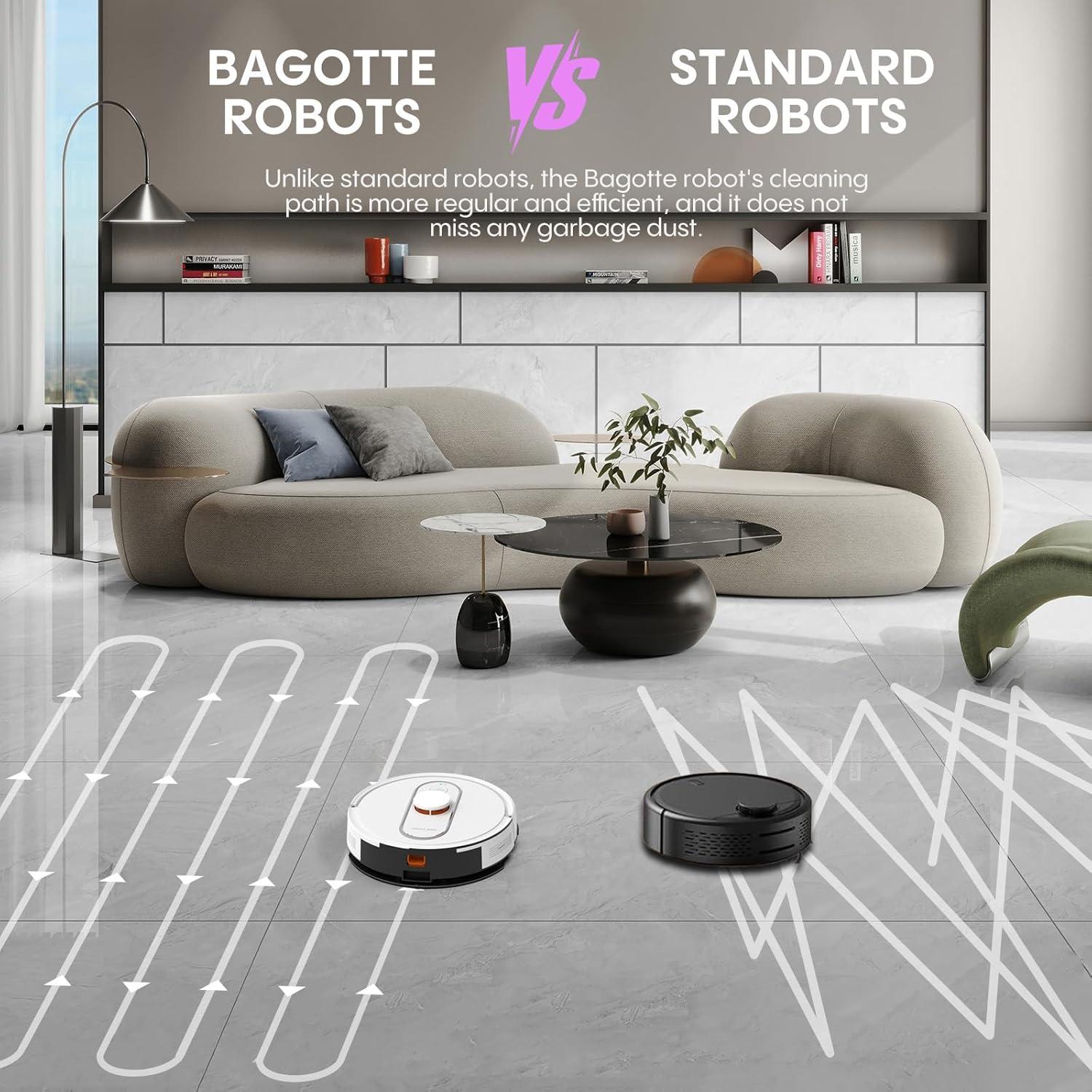 Aspiradora Robot Bagotte BL20pro 5000Pa Autovaciable Wi-Fi