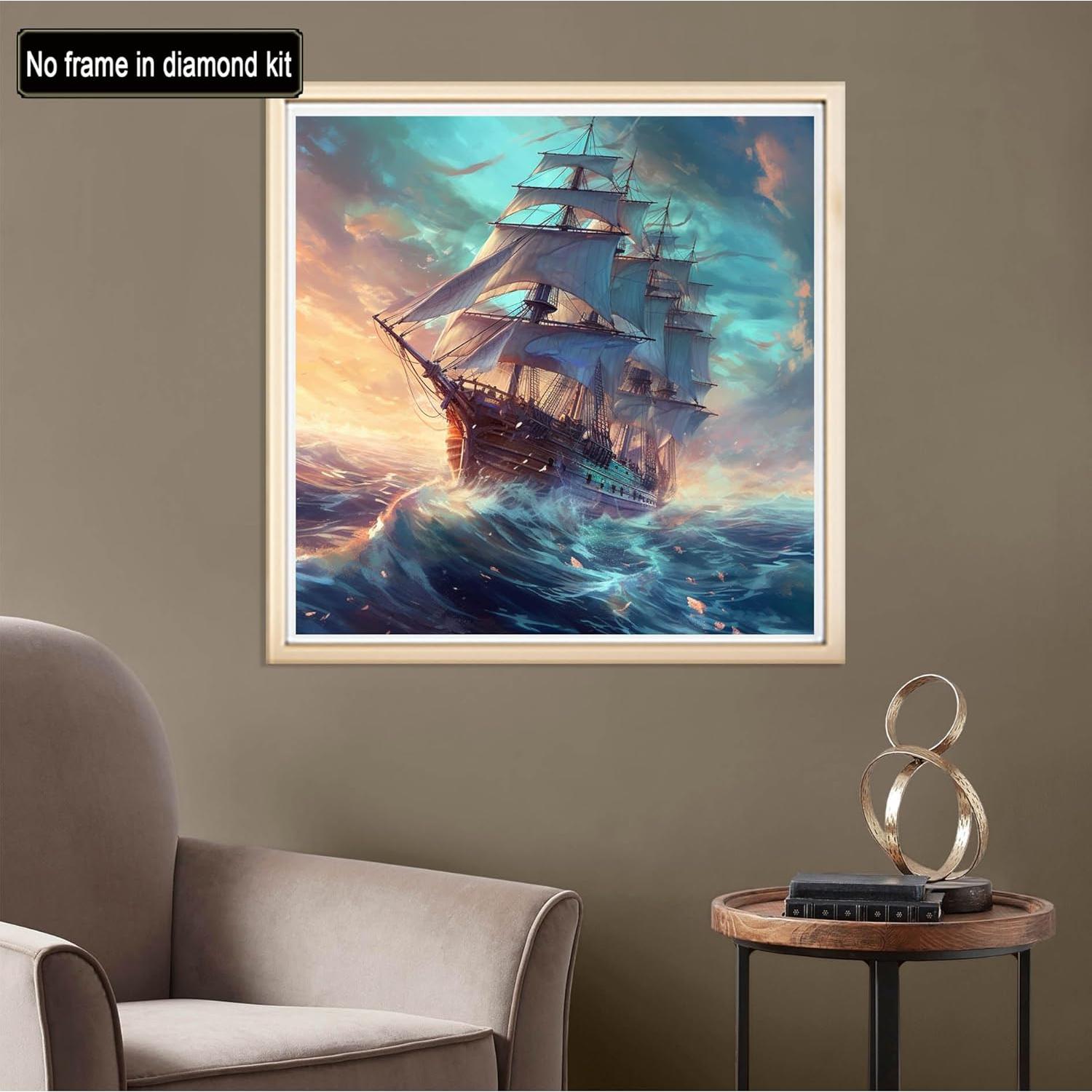 Kit de Pintura por Números Diymood 50.8x50.8 cm Barco