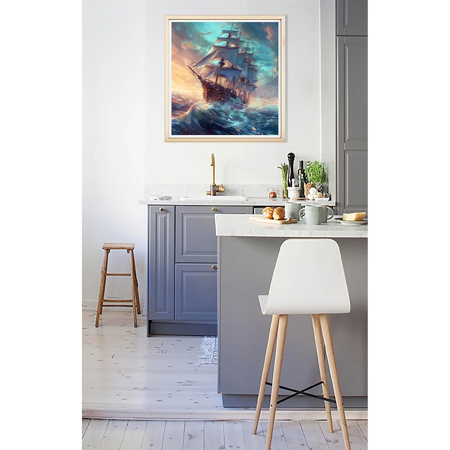 Kit de Pintura por Números Diymood 50.8x50.8 cm Barco