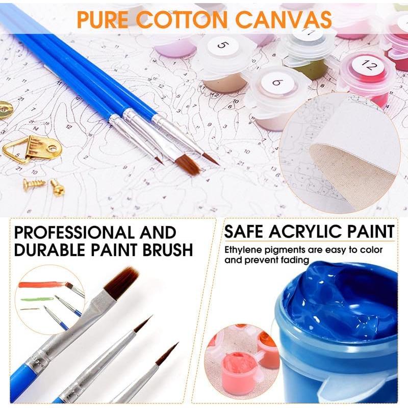 Kit de Pintura por Números Diymood 50.8x50.8 cm Barco