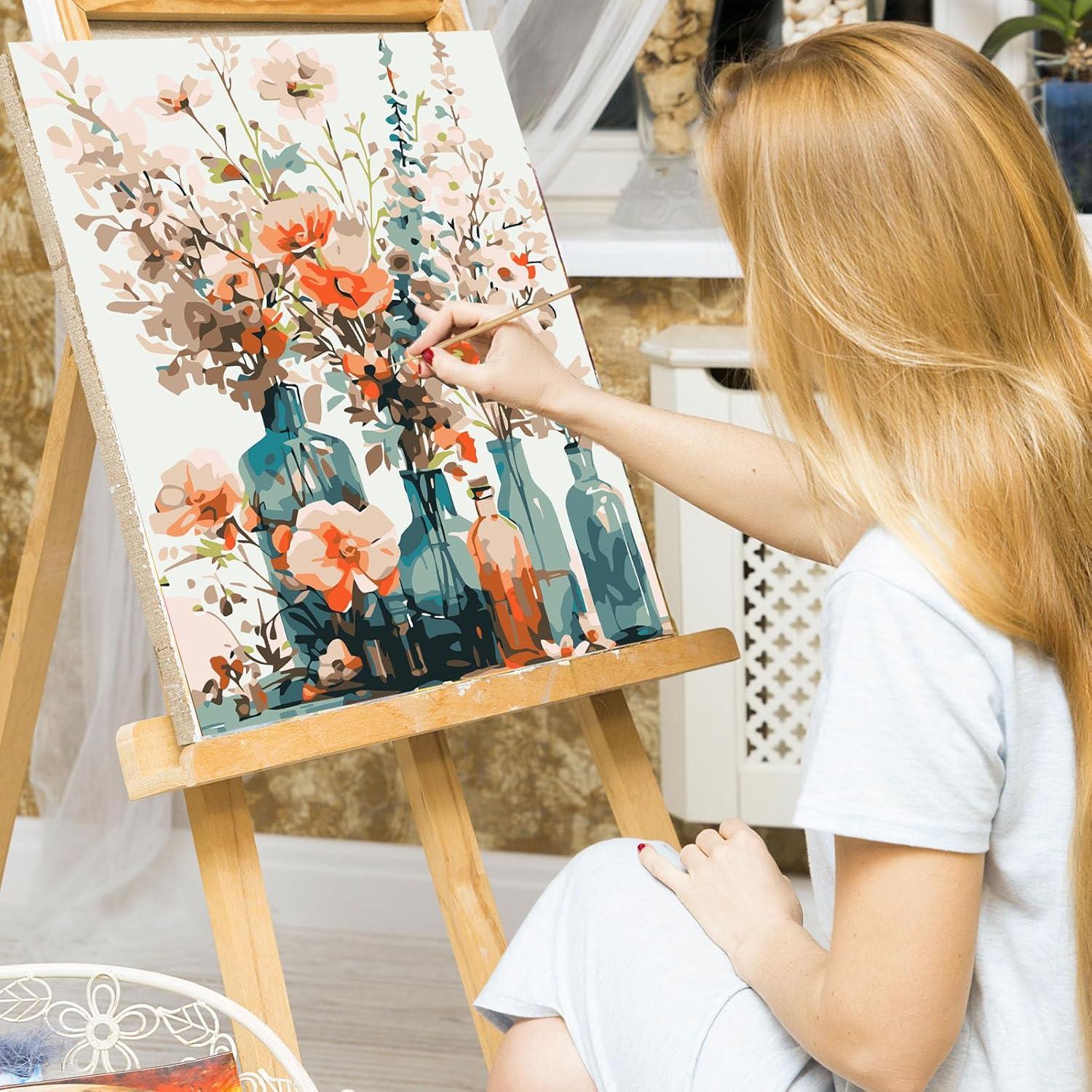 Kit de Pintura por Números EFOTIML 40.64x50.8 cm Jarrones