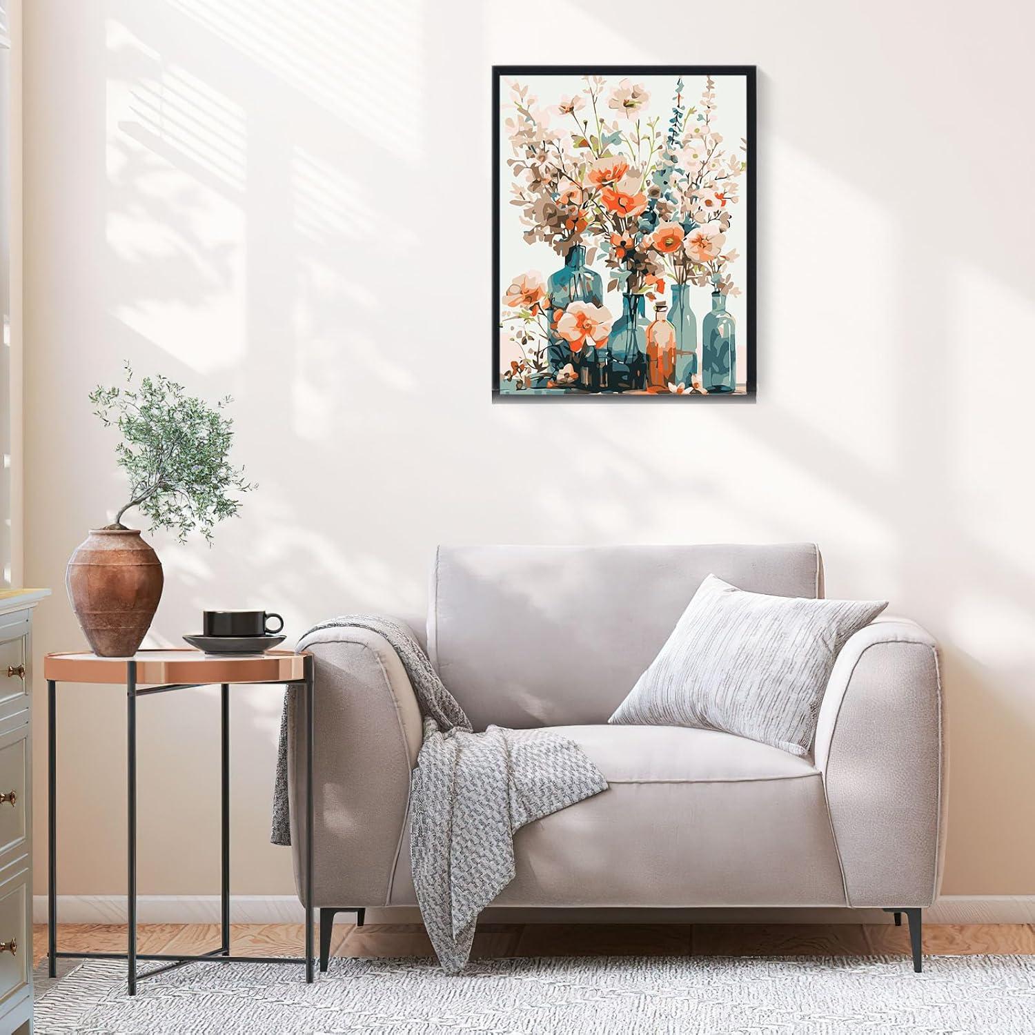 Kit de Pintura por Números EFOTIML 40.64x50.8 cm Jarrones