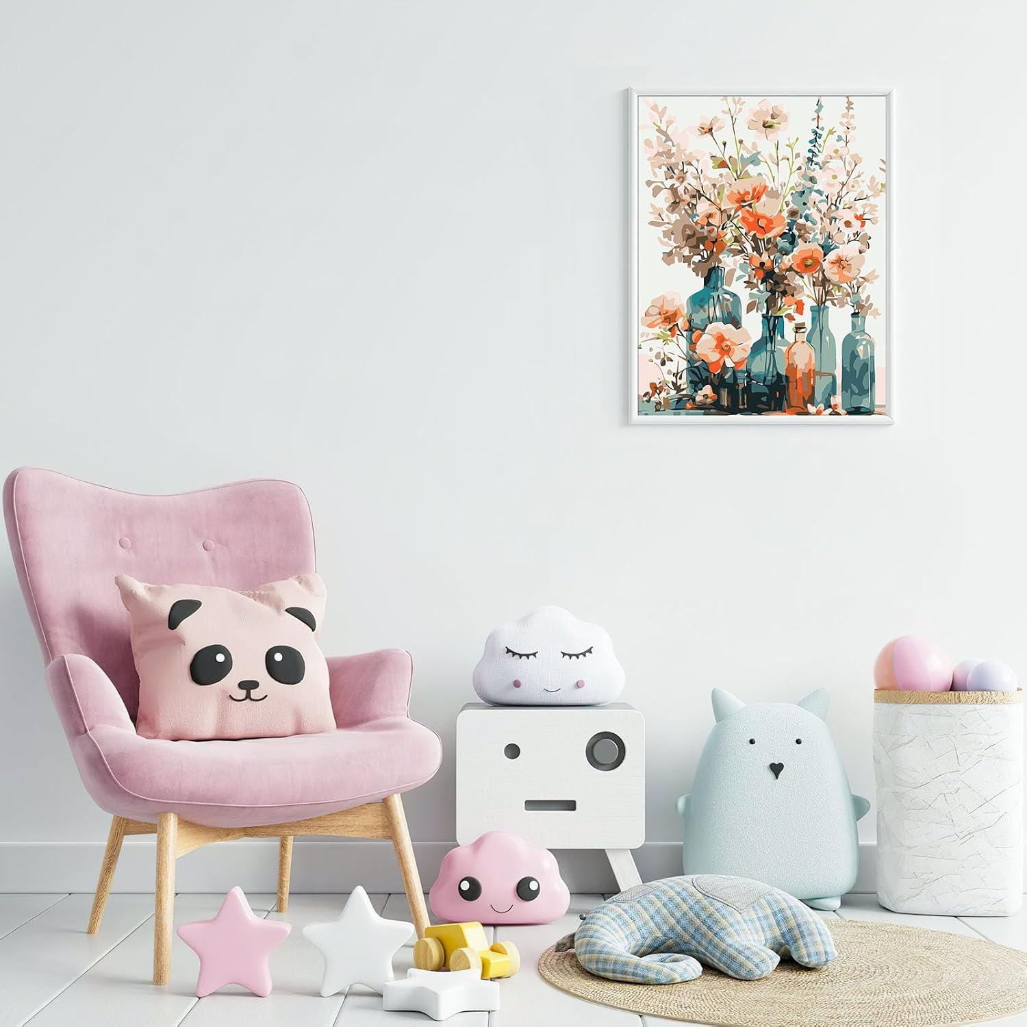 Kit de Pintura por Números EFOTIML 40.64x50.8 cm Jarrones