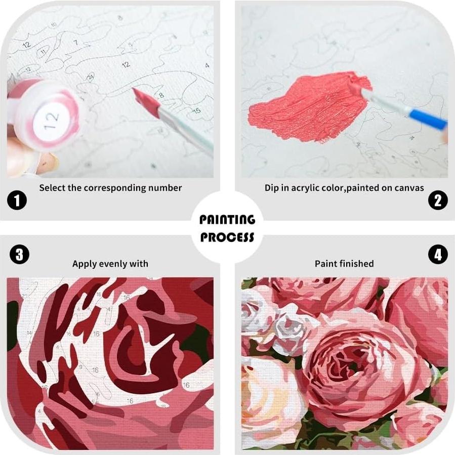 Kit de Pintura por Números DoMyArt 40.64x50.8 cm Acrílico