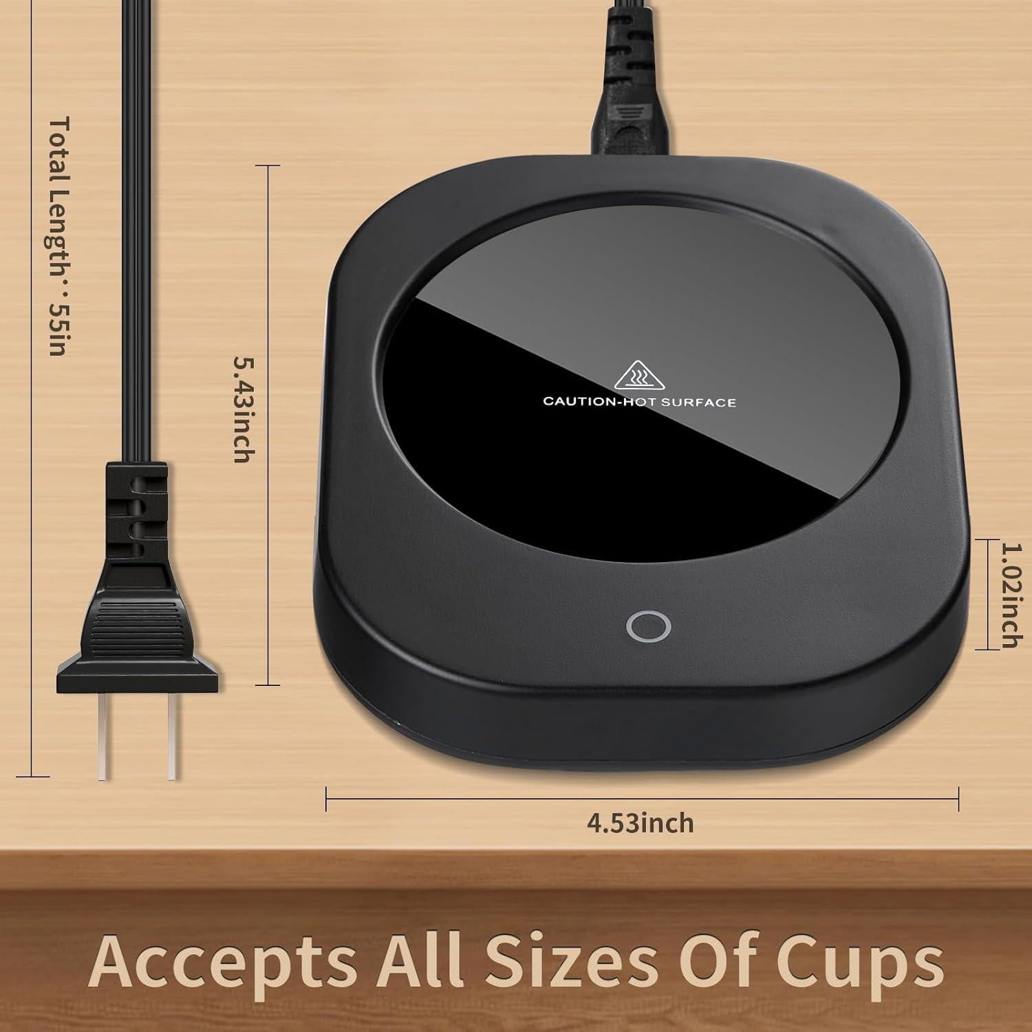 Calentador de Tazas DOPUDO Negro con Apagado Automático 4h