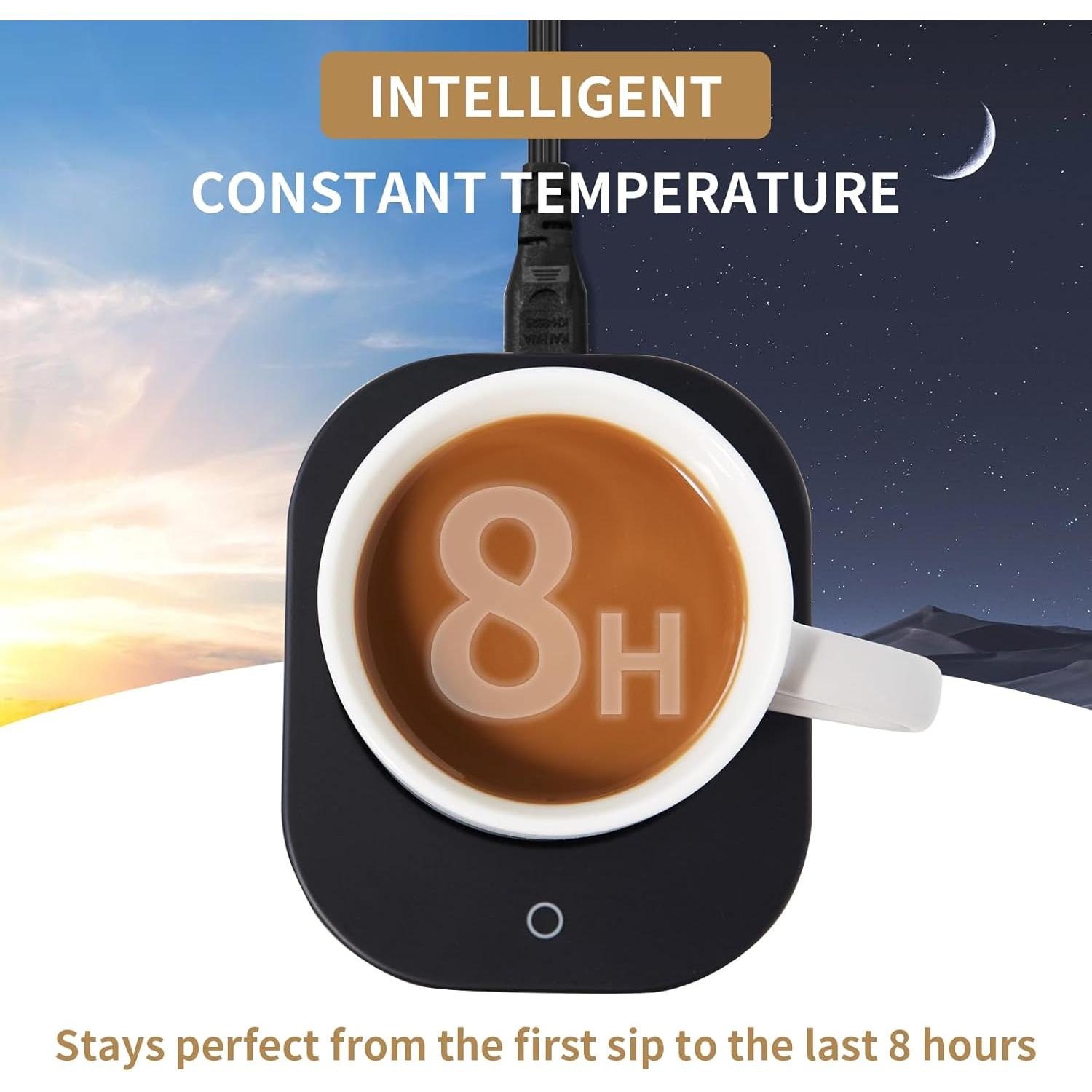 Calentador de Tazas DOPUDO Negro con Apagado Automático 4h