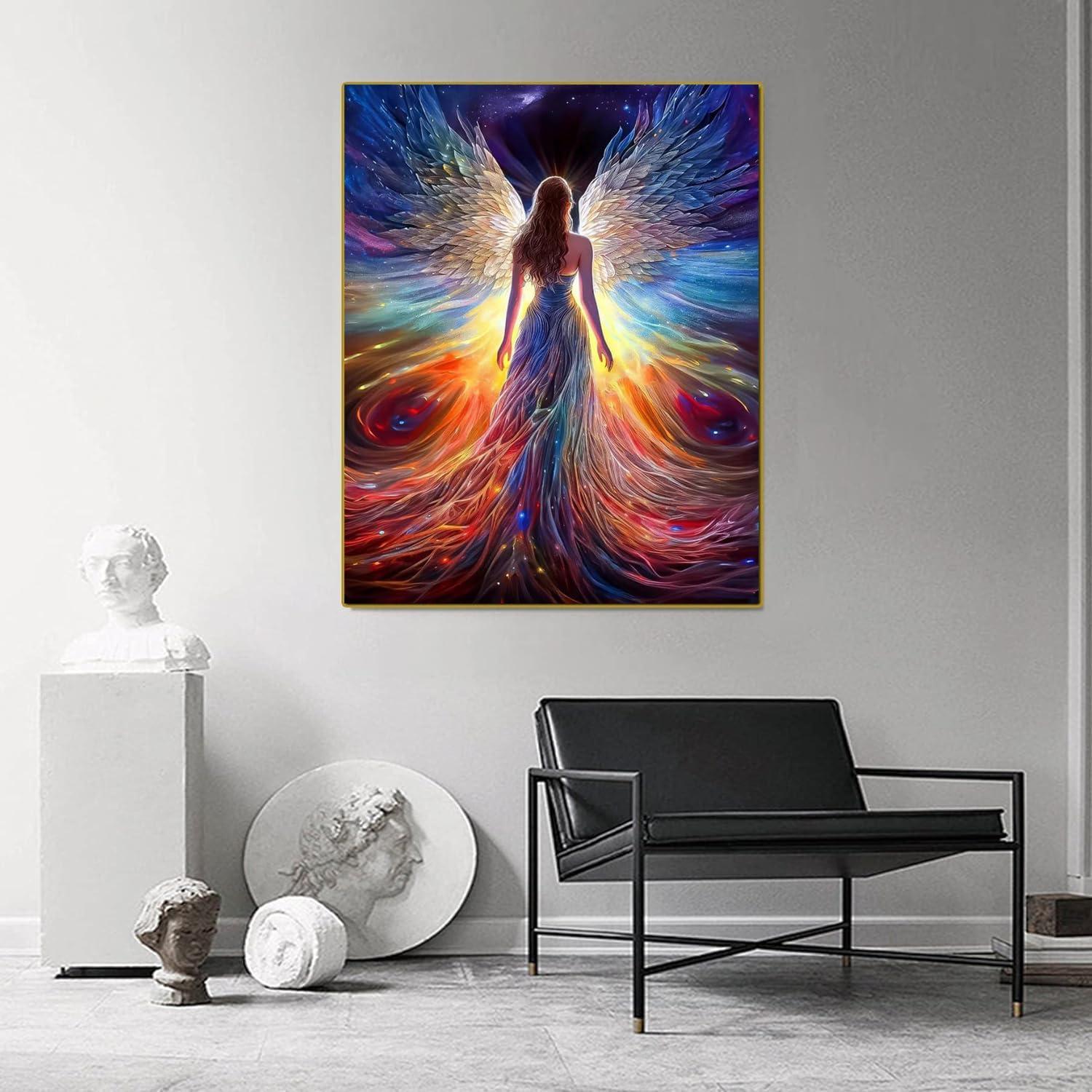 Kit de Pintura por Números Eimivrc Ángel 40x50 cm