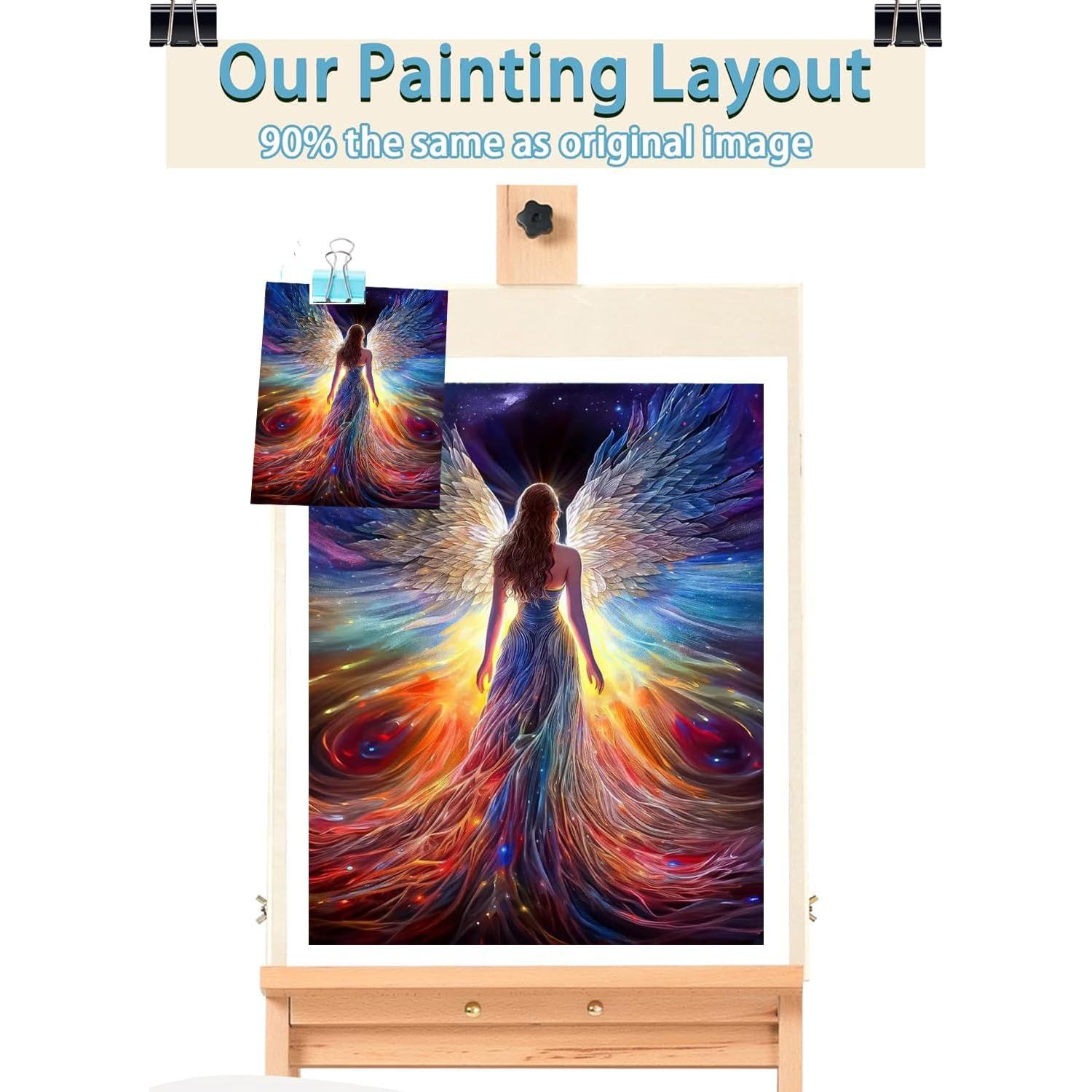 Kit de Pintura por Números Eimivrc Ángel 40x50 cm