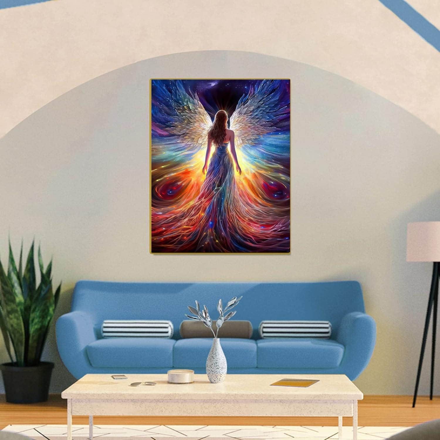 Kit de Pintura por Números Eimivrc Ángel 40x50 cm