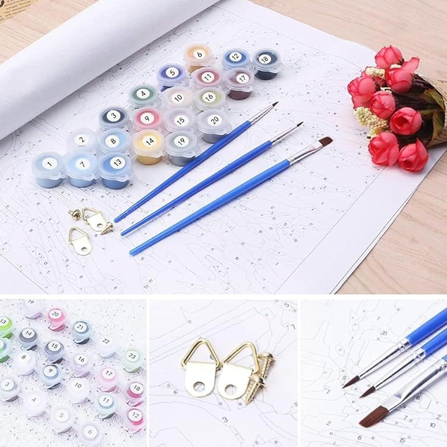 Kit de Pintura por Números Obterie 40.64x50.8 cm Acrílico