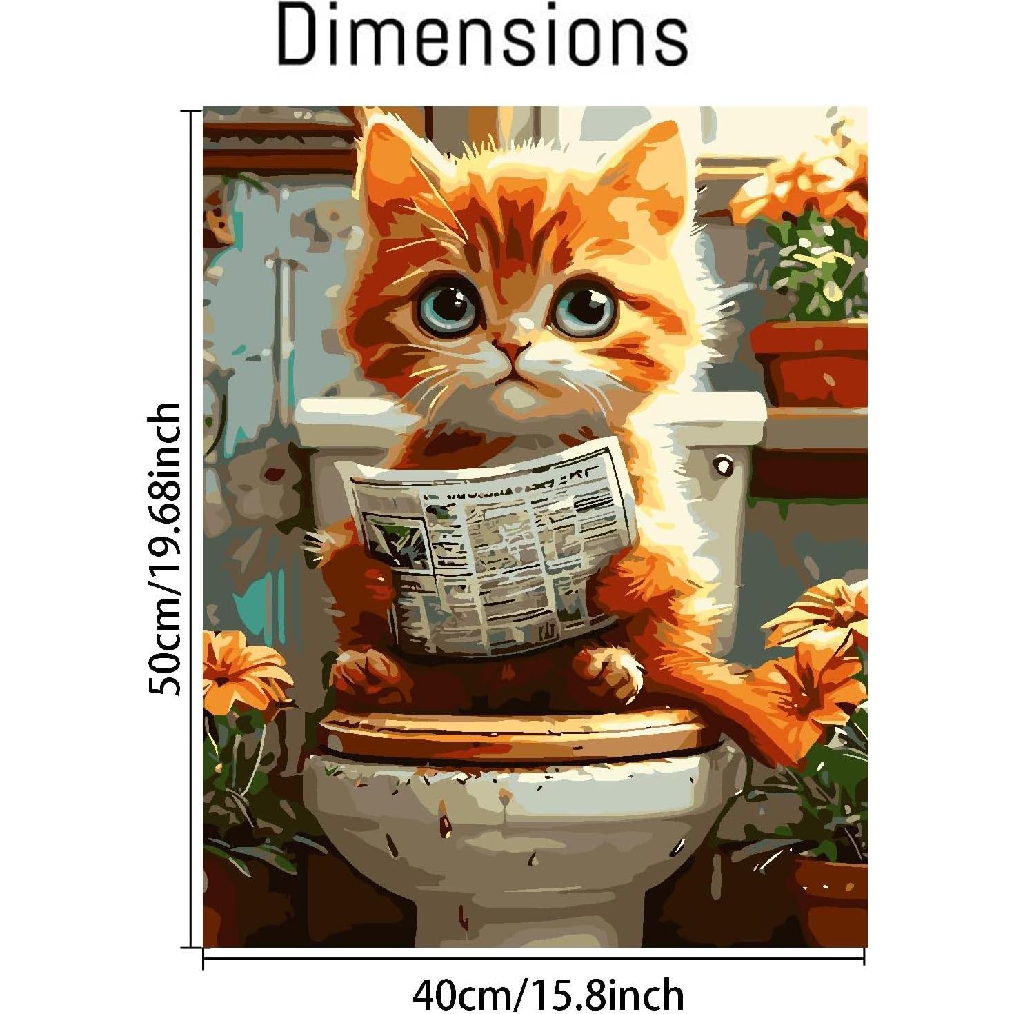 Kit de Pintura por Números uuxsretaio 40x50 cm Acrílica