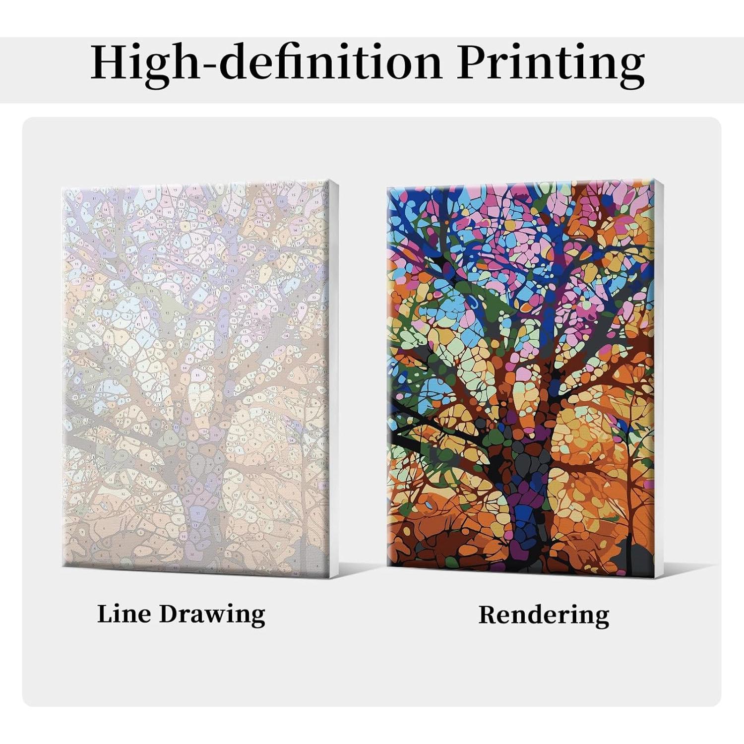 Kit de Pintura por Números HeeBenor 20x30 cm Adultos