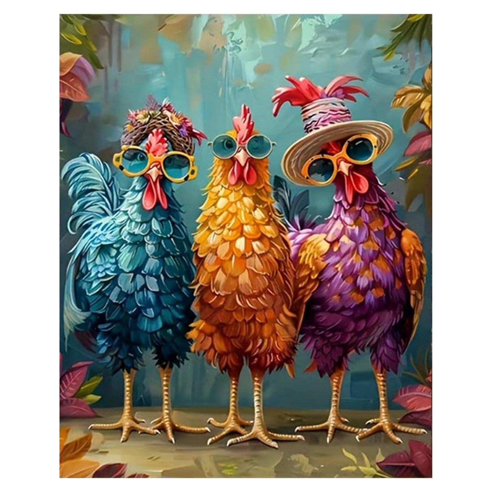 Kit de Pintura por Números Hestarcul 40x50 cm Pollo Adultos