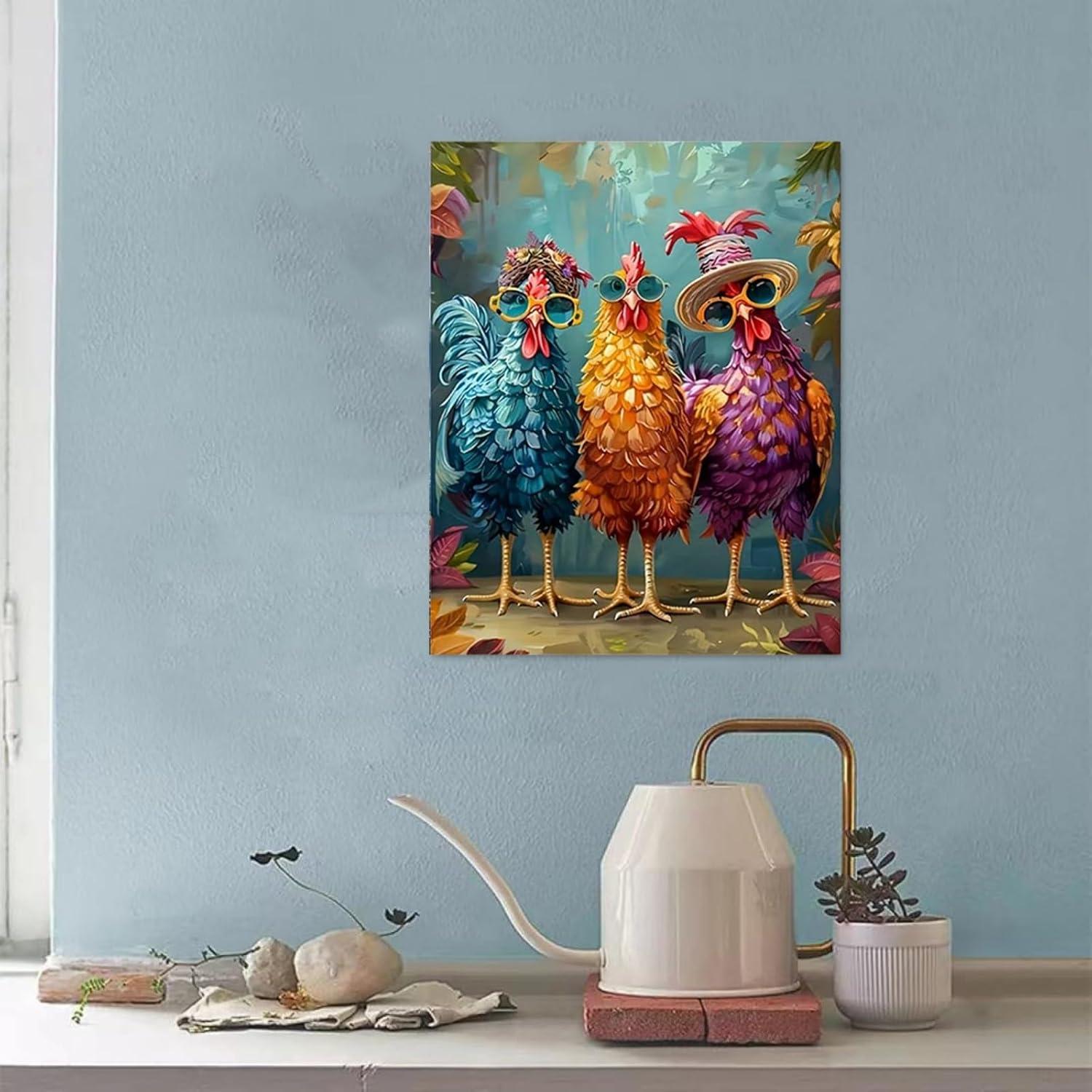 Kit de Pintura por Números Hestarcul 40x50 cm Pollo Adultos