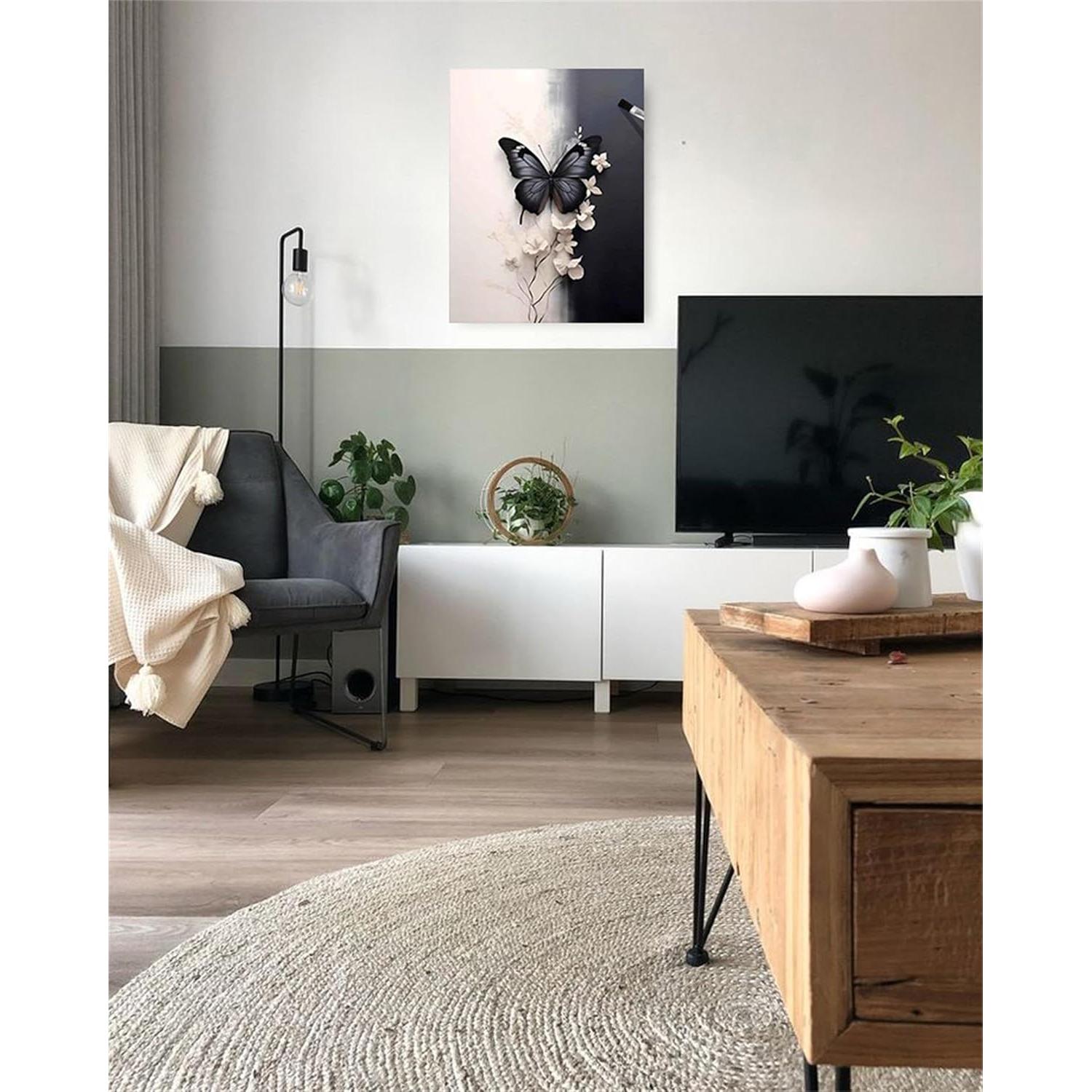 Kit de Pintura por Números Hestarcul Mariposa Adultos 50x40cm