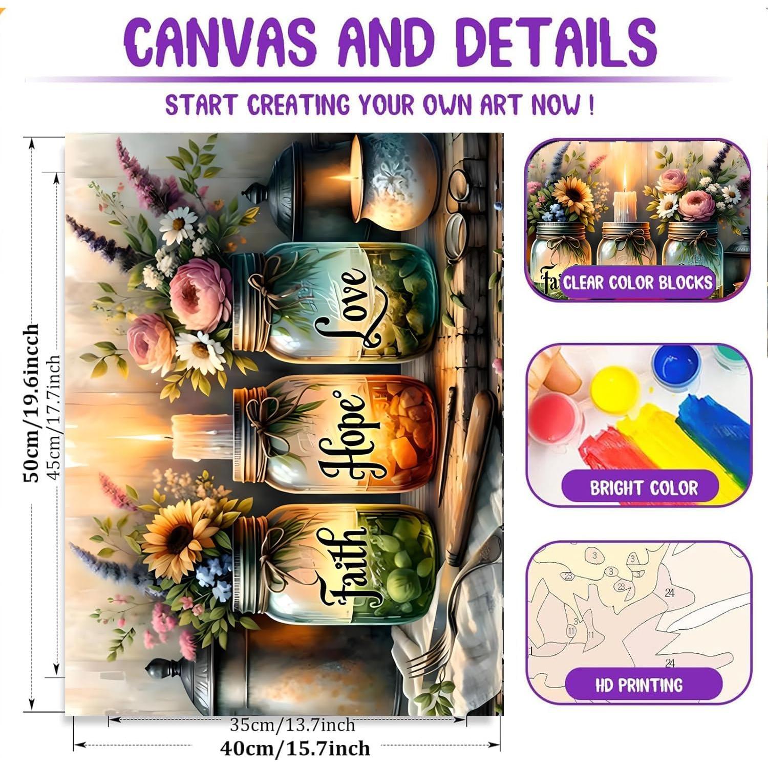 Kit Pintar por Números Fotasmua Botella de Deseos 40x50 cm