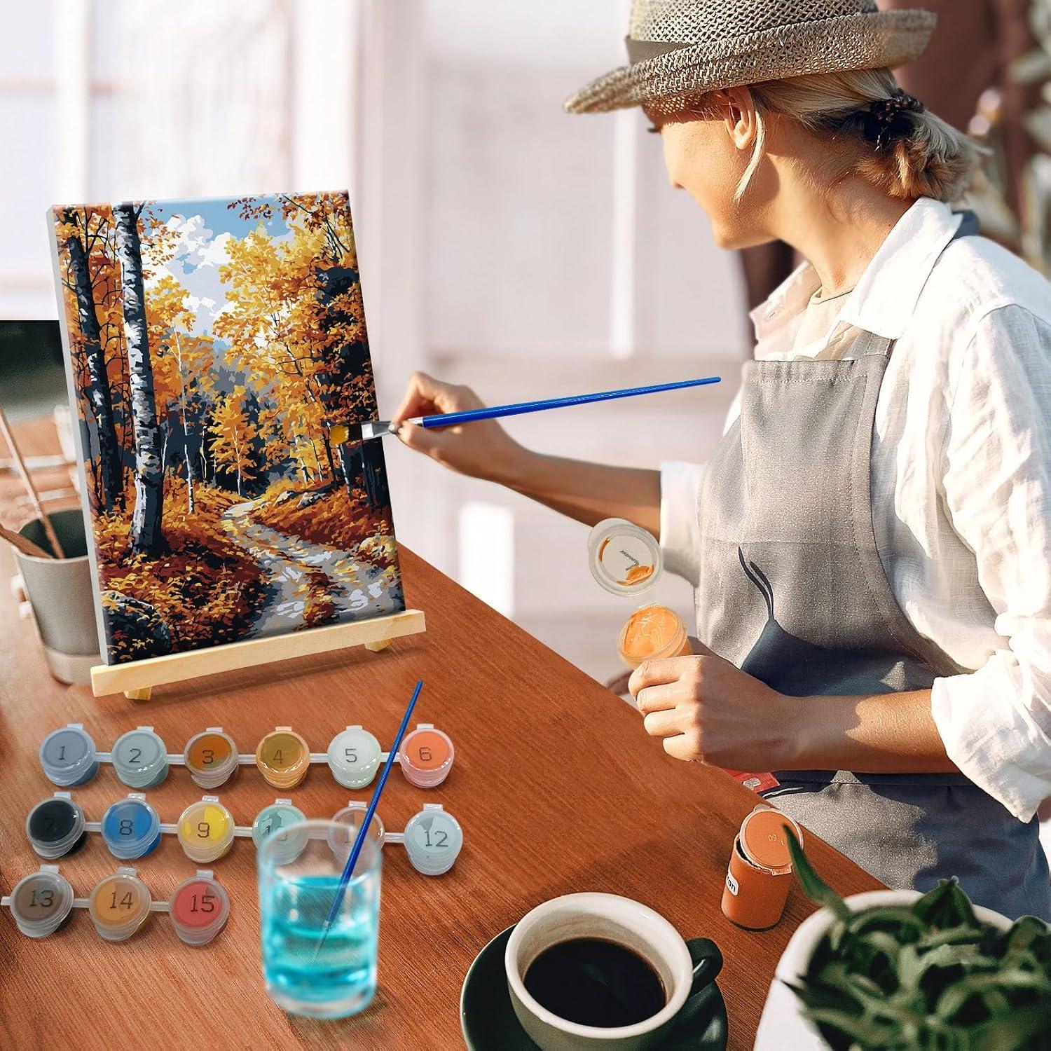 Kit de Pintura por Números YOYA 20x30 cm Otoño en Lienzo