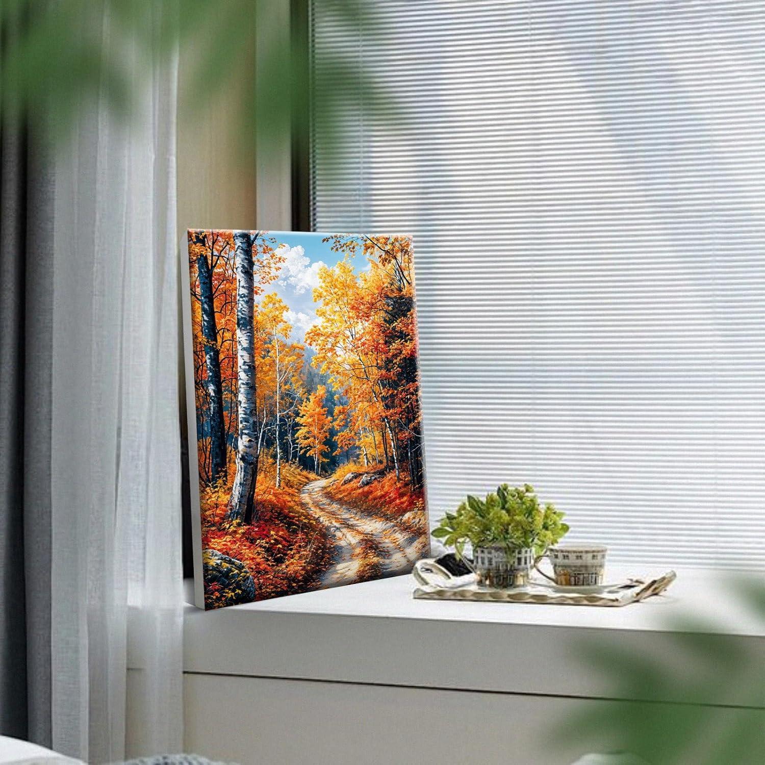 Kit de Pintura por Números YOYA 20x30 cm Otoño en Lienzo