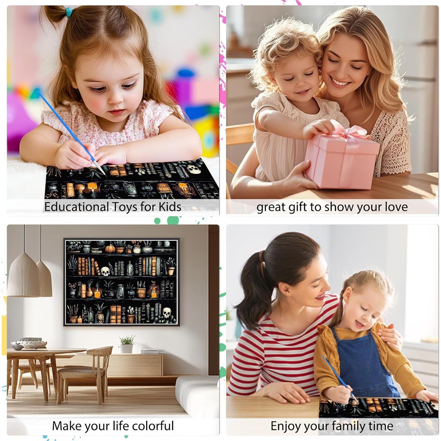 Kit de Pintura por Números EOBROMD Halloween 50x40cm