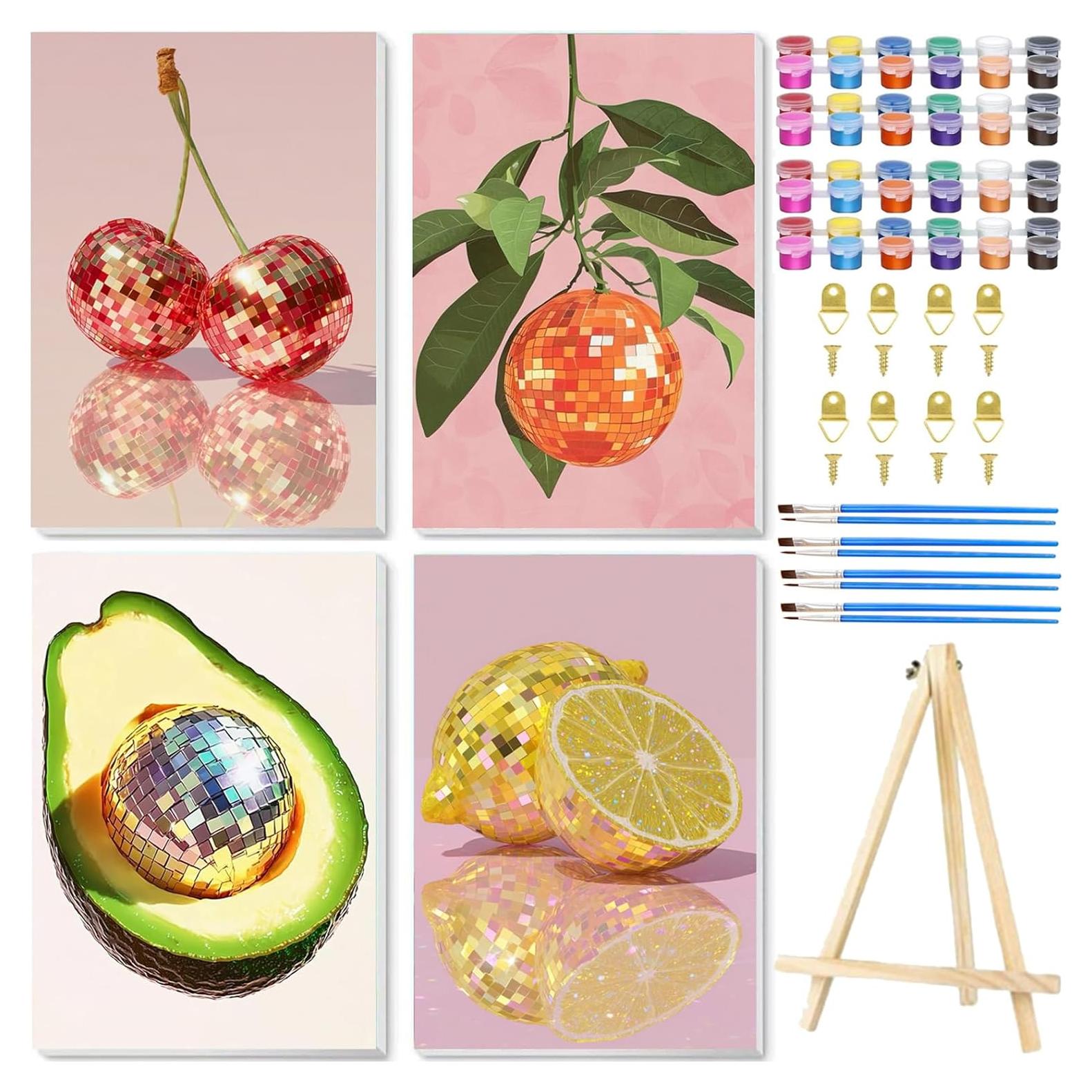 Kit de Pintura por Números hkejoi Disco 20x30 cm para Adultos