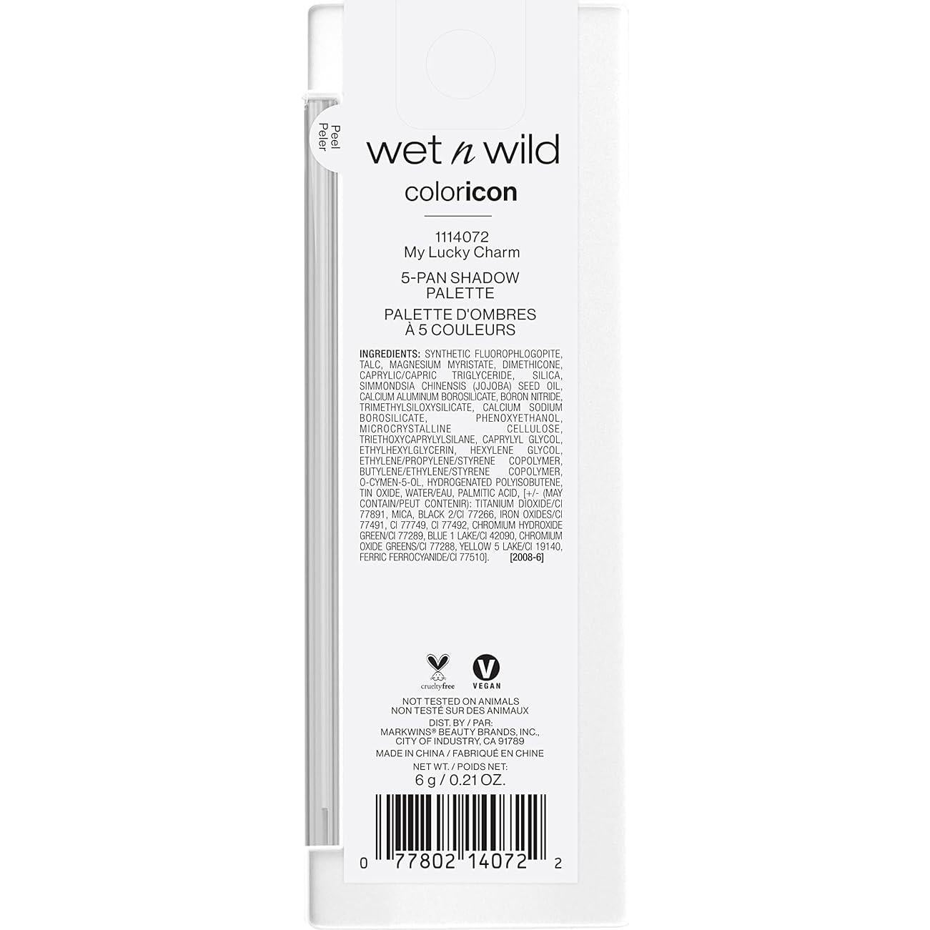 Paleta Sombra de Ojos Wet n Wild 5 Tonos Mi Suerte - Mate y Brillante