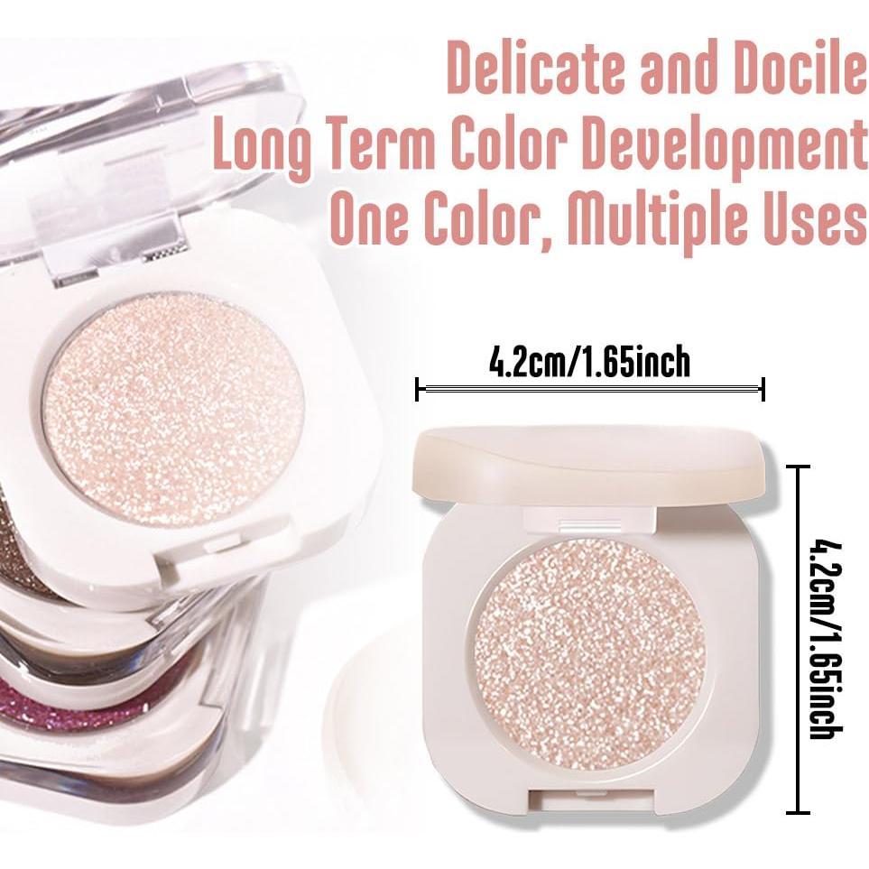 Paleta de Sombra de Ojos FeiCuiYun Brillo Perla Blanco 11 Tonos