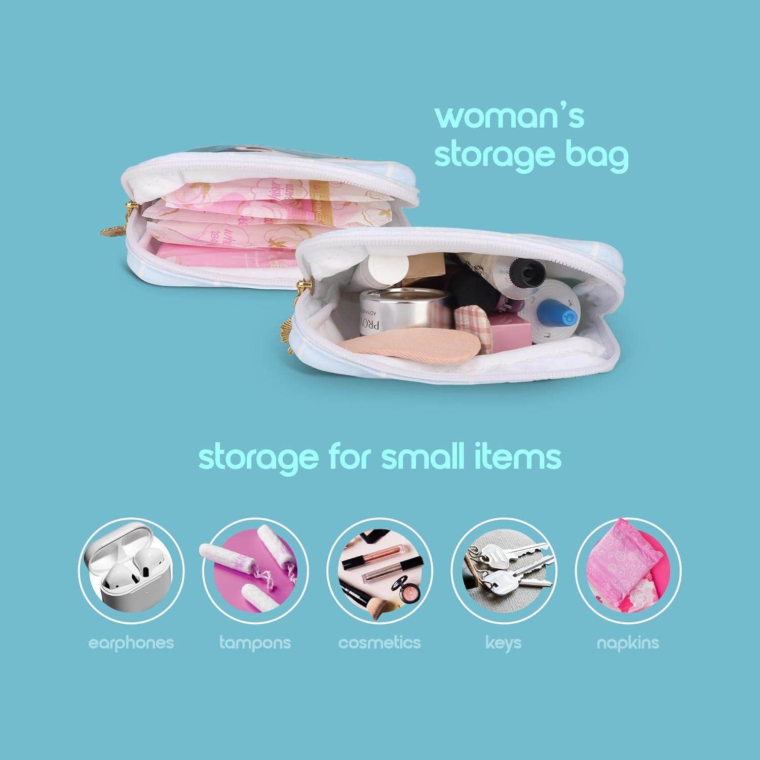 Bolsa Impermeable Primo Lines para Período - Organizador Azul