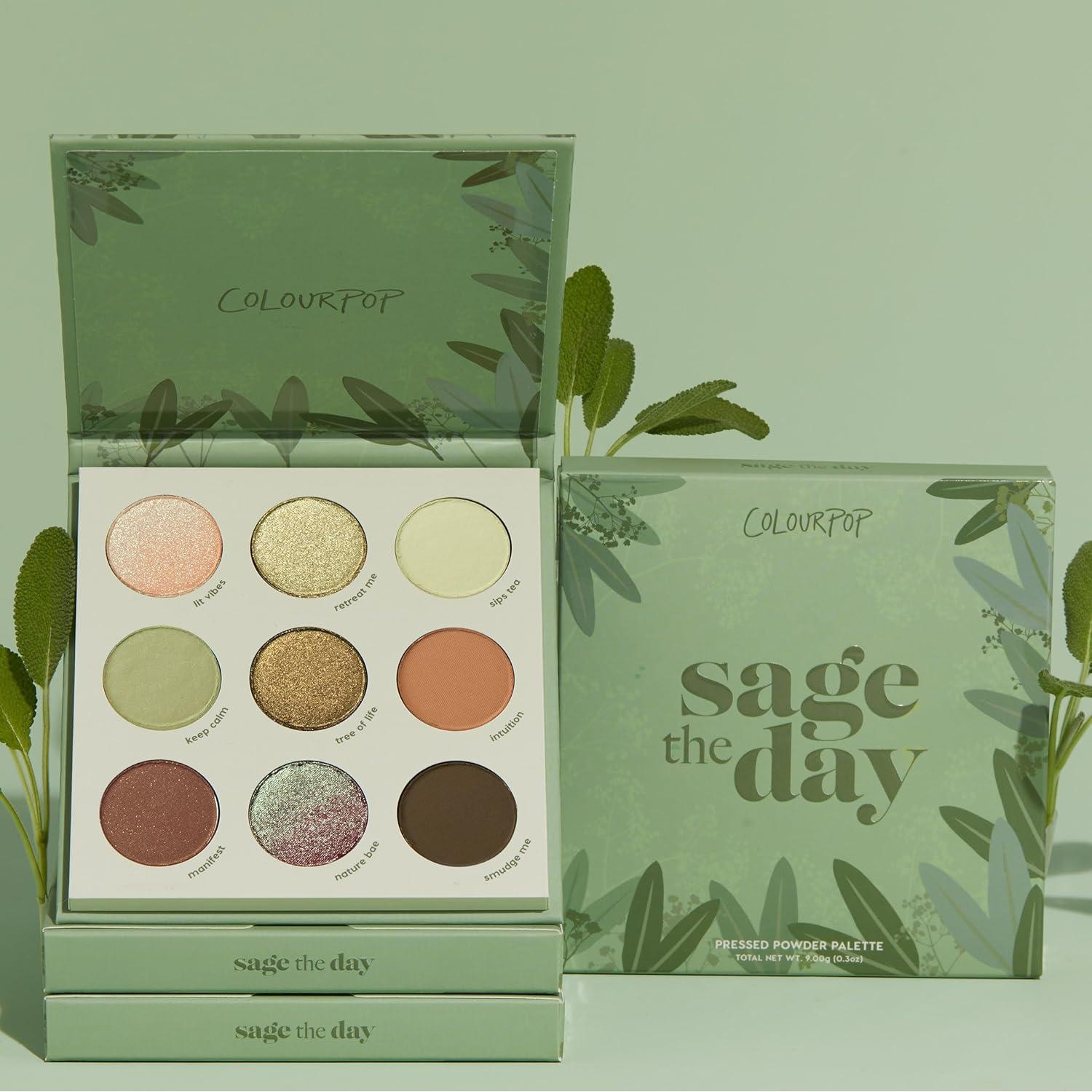 Paleta de Sombras ColourPop Sage the Day - 9 Tonos Mate y Metálicos