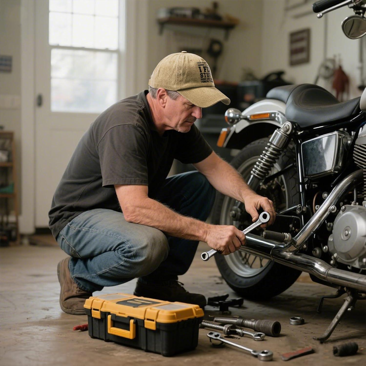 Gorra de béisbol ajustable de algodón para hombres - Regalo único
