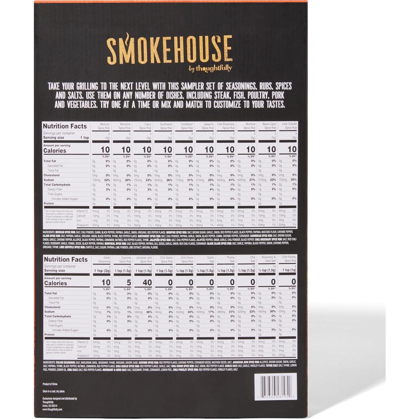 Conjunto de Especias para Asar Thoughtfully 20 Sazonadores 366.5g