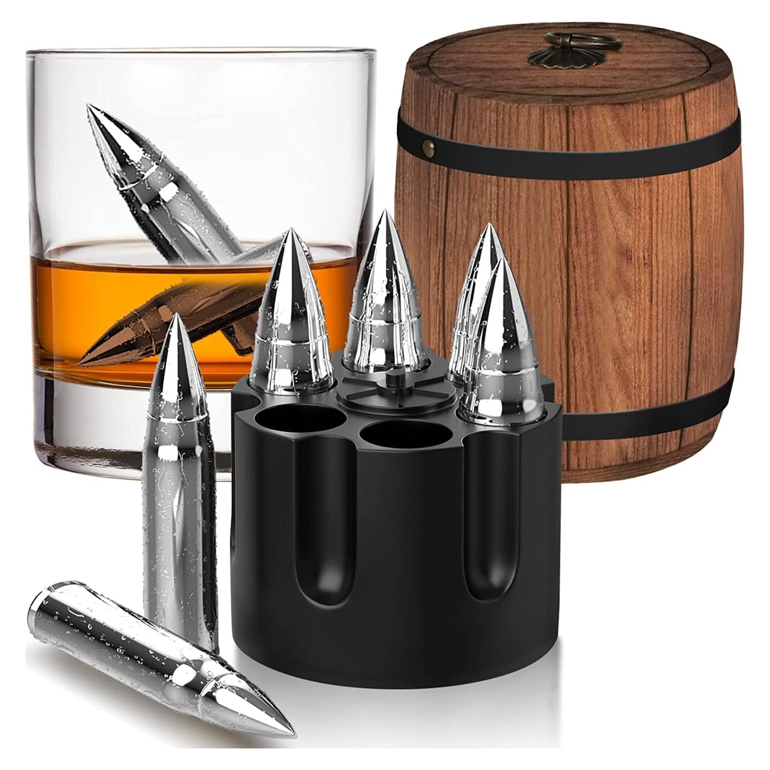Set de Piedras de Whisky PONPUR - 6 Piezas Acero Inoxidable