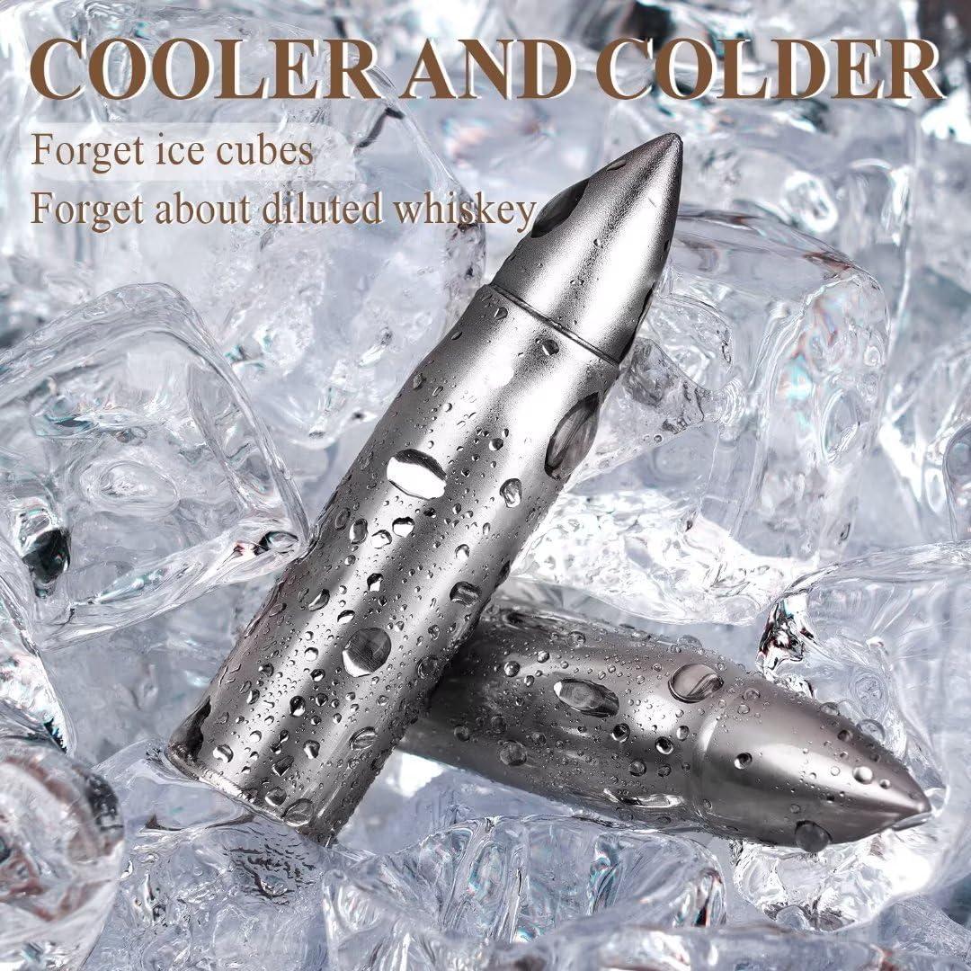 Set de Piedras de Whisky PONPUR - 6 Piezas Acero Inoxidable