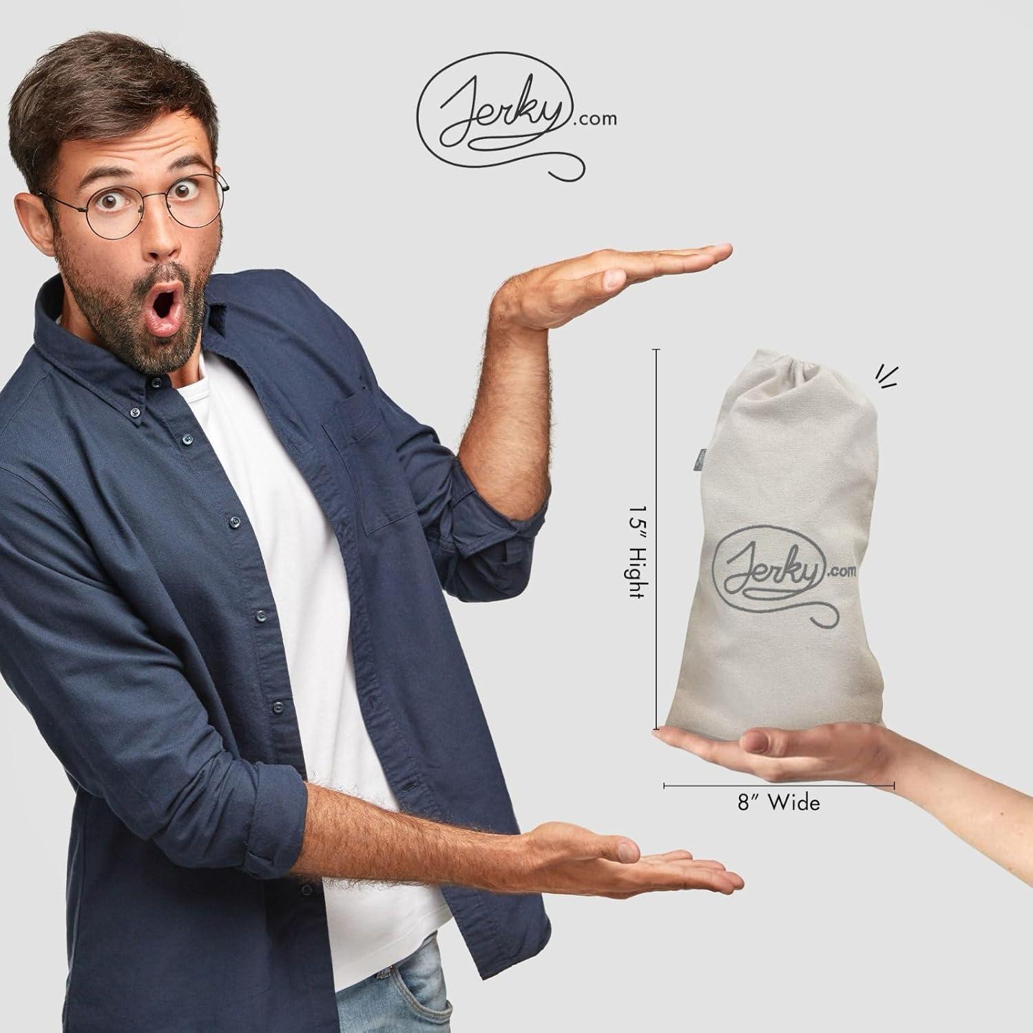 Canasta de Regalo Jerky.com para Hombres - 26 Piezas de Snacks Altos en Proteínas