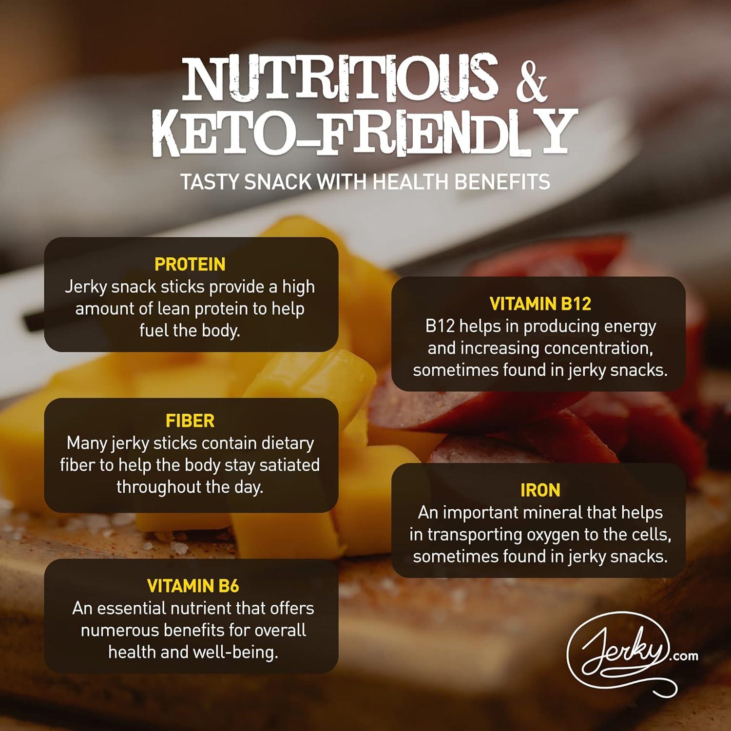 Canasta de Regalo Jerky.com para Hombres - 26 Piezas de Snacks Altos en Proteínas