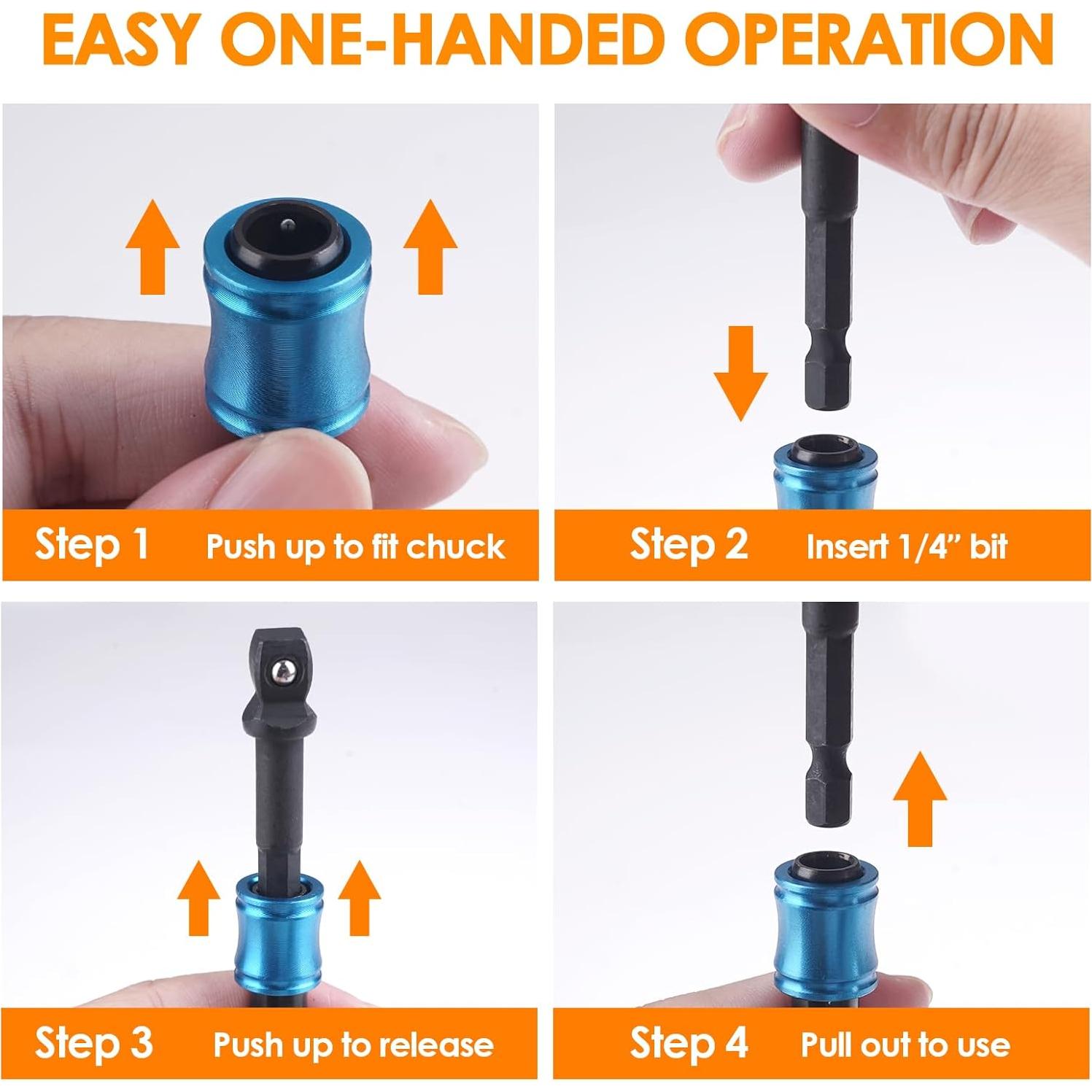 Soporte de Puntas Magnético EVERSEE - 12 Piezas, Aluminio