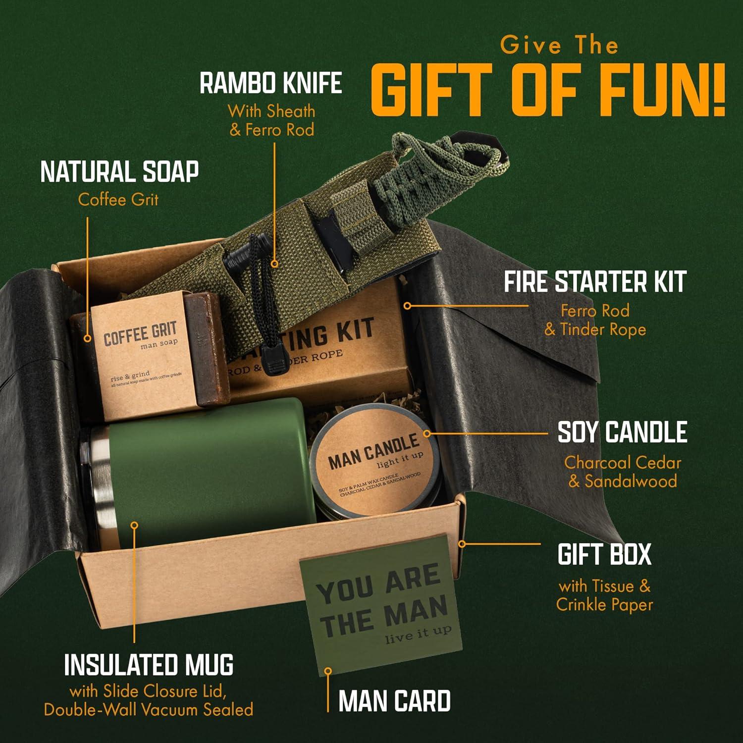 Caja de Regalo para Hombres Boxzie - Kit de Camping y Aventura