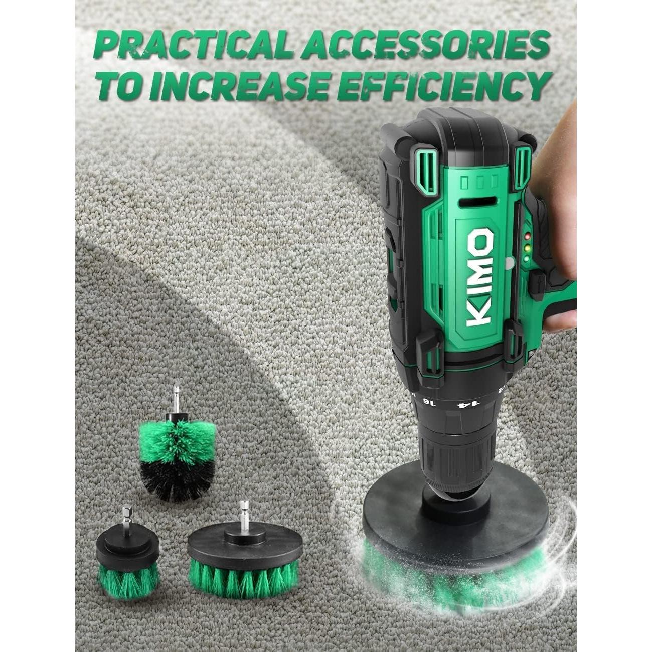 Taladro Inalámbrico KIMO 12V con 48 Piezas y Batería Li-Ion