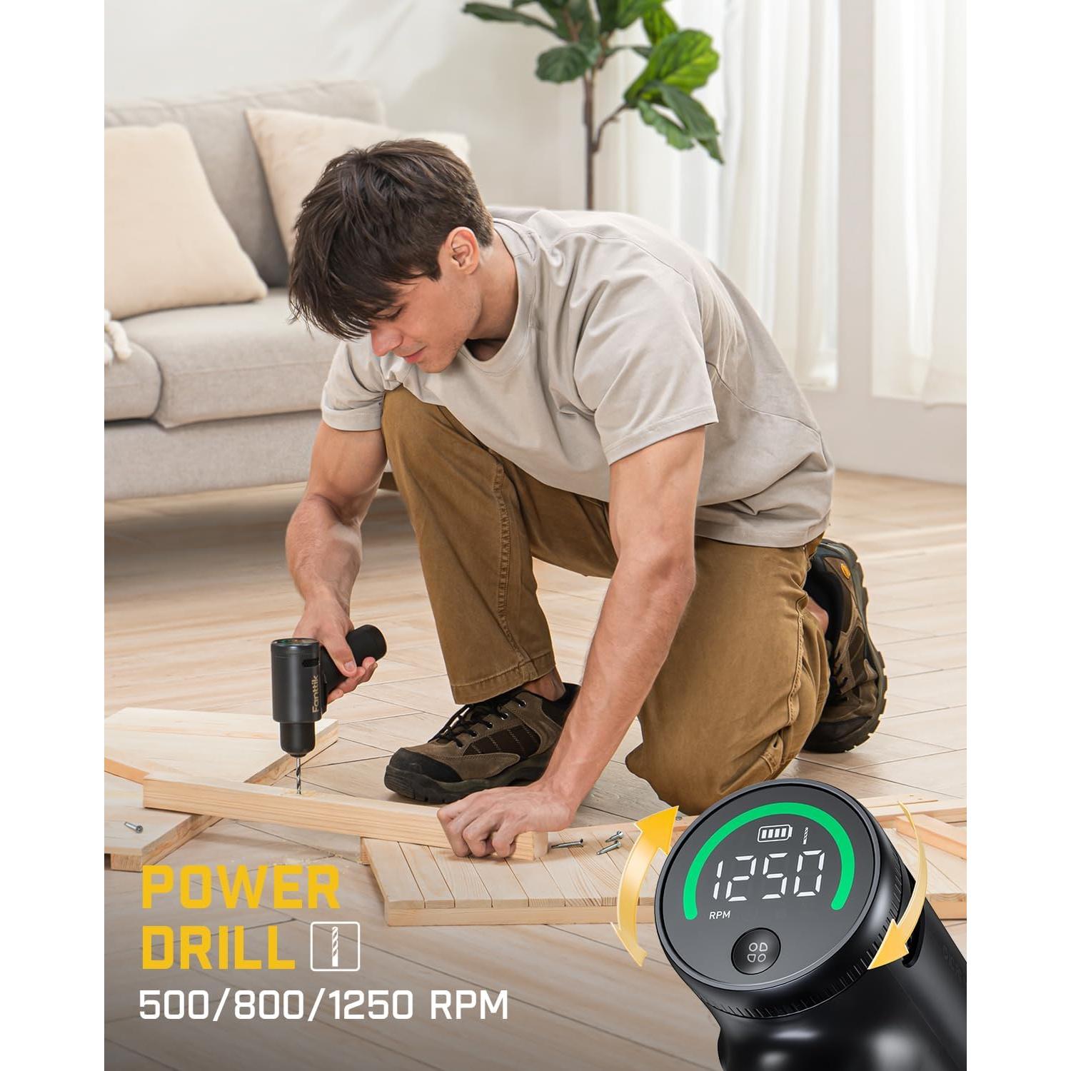 Taladro Inalámbrico Fanttik K2 Ultra 30N.m 1250RPM 2.5Ah