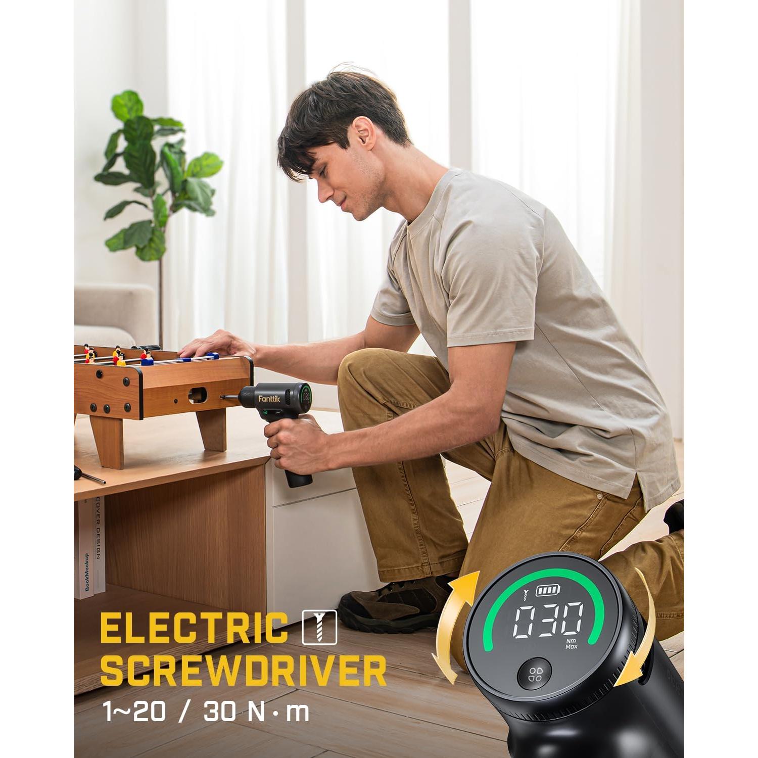 Taladro Inalámbrico Fanttik K2 Ultra 30N.m 1250RPM 2.5Ah