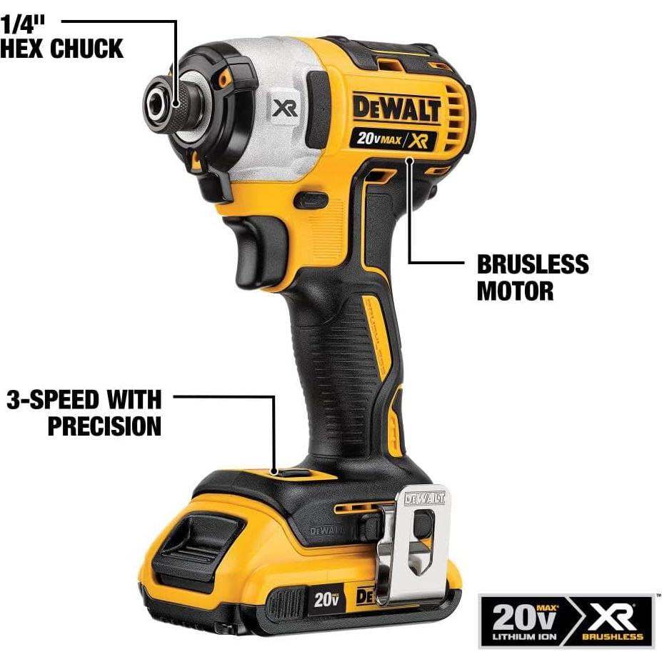 Kit Taladro Inalámbrico DEWALT 20V MAX XR DCK299D1W1