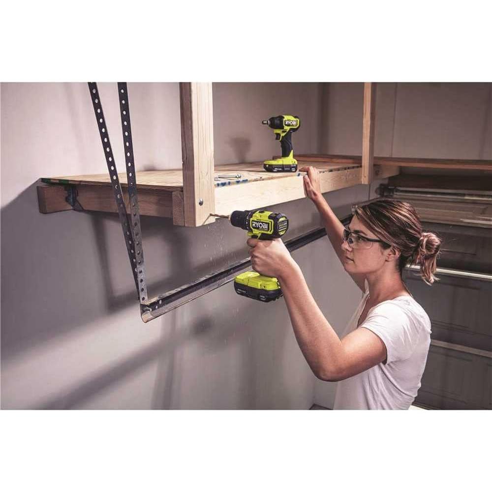 Kit Taladro y Destornillador Inalámbrico RYOBI 18V Compacto