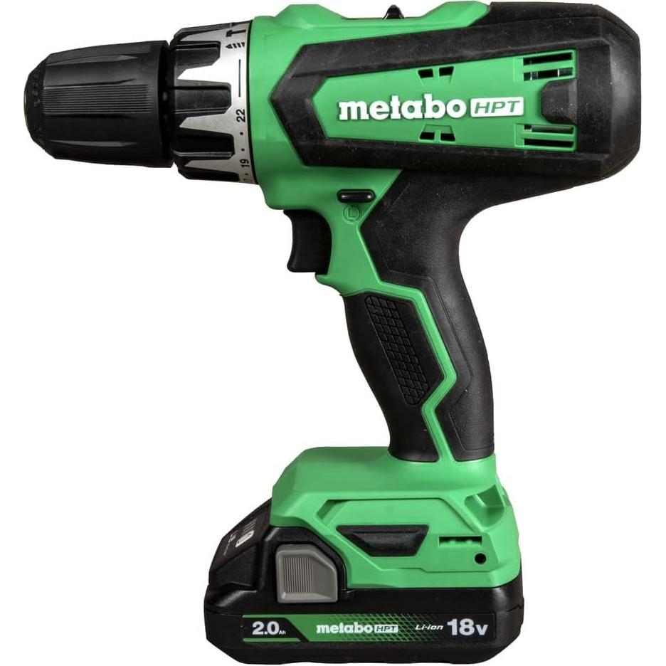 Taladro Inalámbrico Metabo HPT 18V con Batería 2.0Ah y Cargador