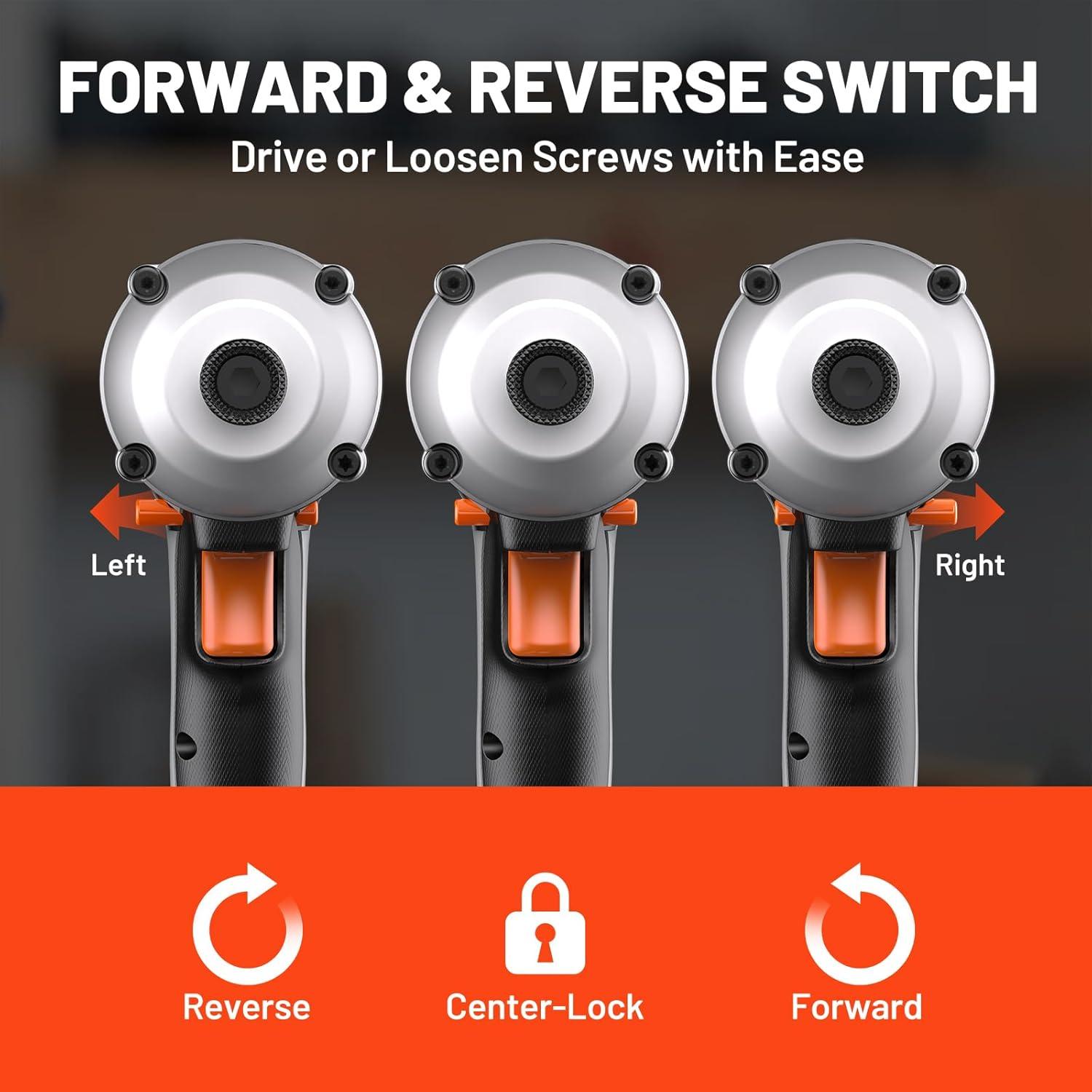 Destornillador de Impacto Inalámbrico Litheli U20 20V 1593 Nm